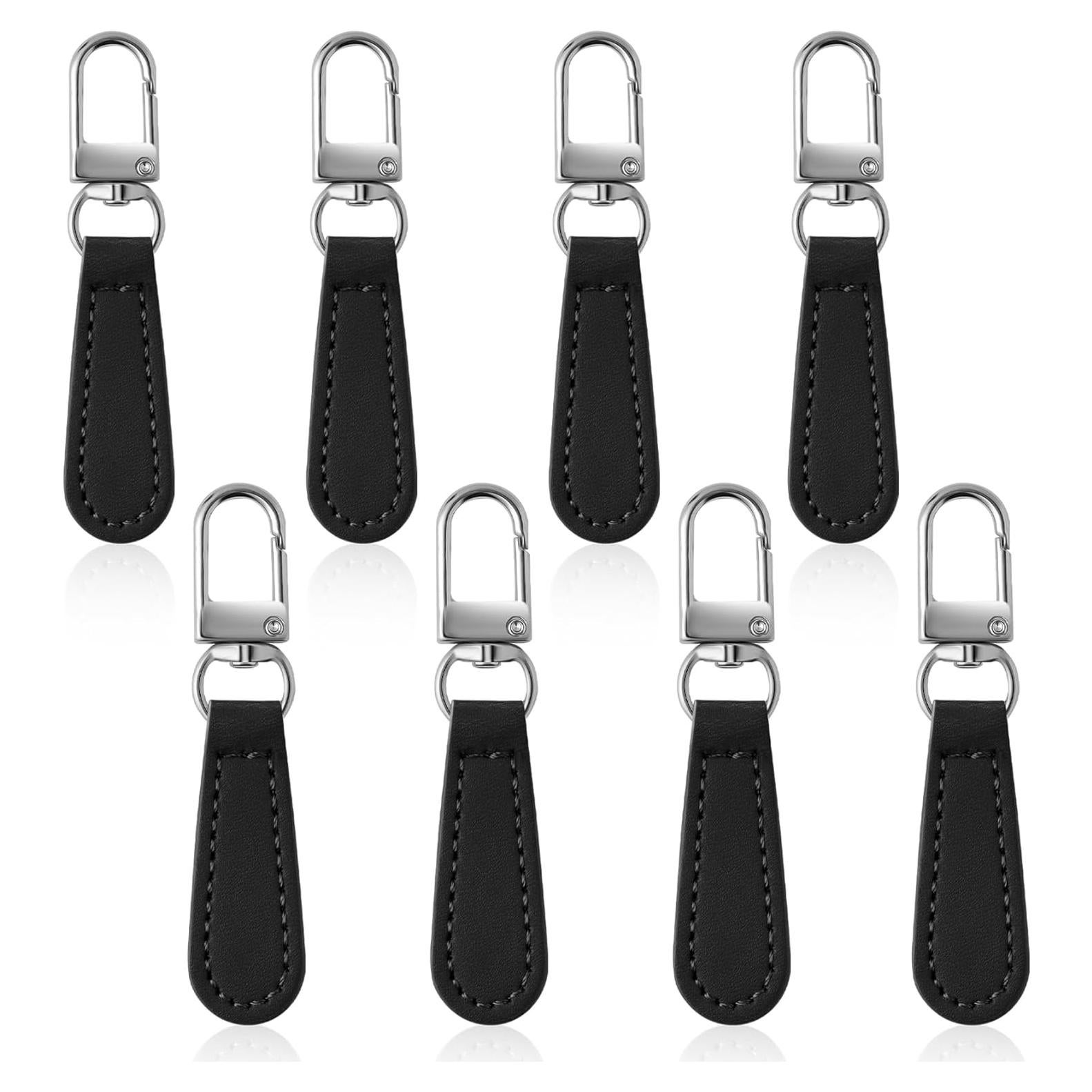 Tiradores de Cremallera Deoward con Mango de Cuero 8 PCS