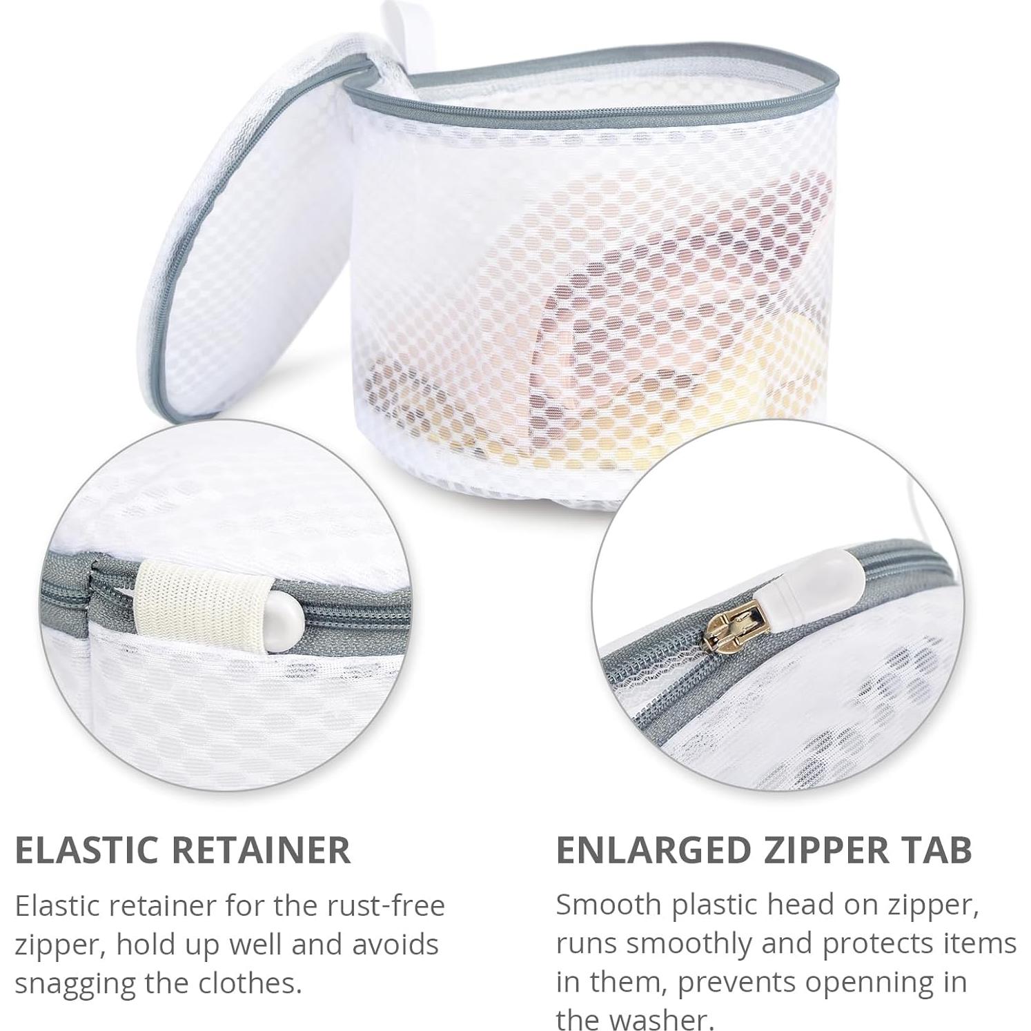 Paquete de 3 Bolsas de Lavandería Geiteoa 15x18 cm Malla