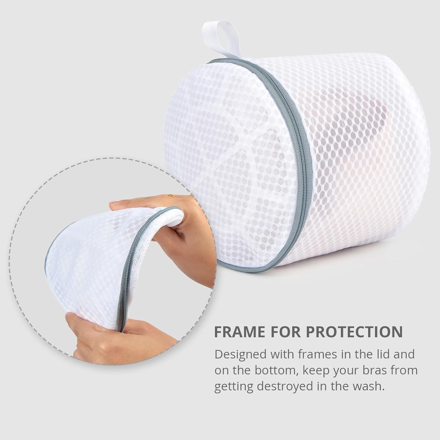 Paquete de 3 Bolsas de Lavandería Geiteoa 15x18 cm Malla