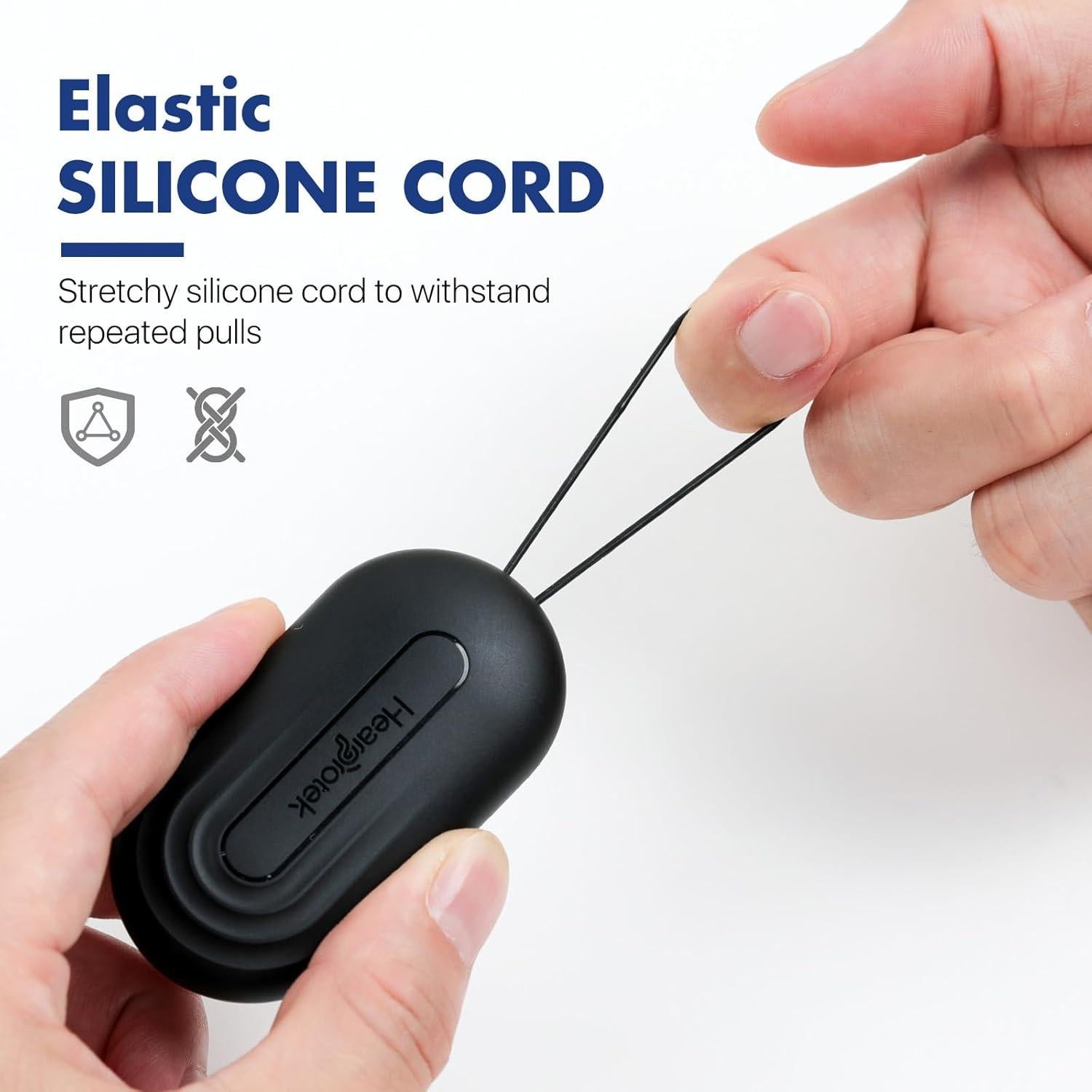 Estuche para Tapones de Oídos Hearprotek Negro - Compacto y Duradero