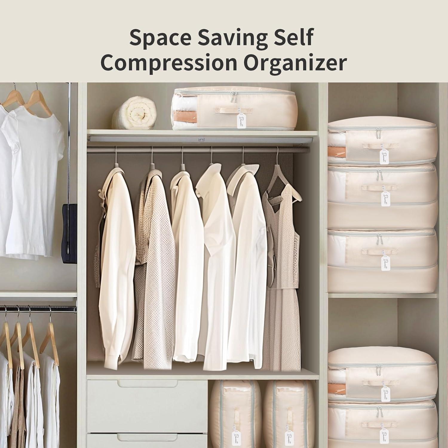 DIMJ Bolsa de Almacenamiento Compresible 66L - Paquete de 3