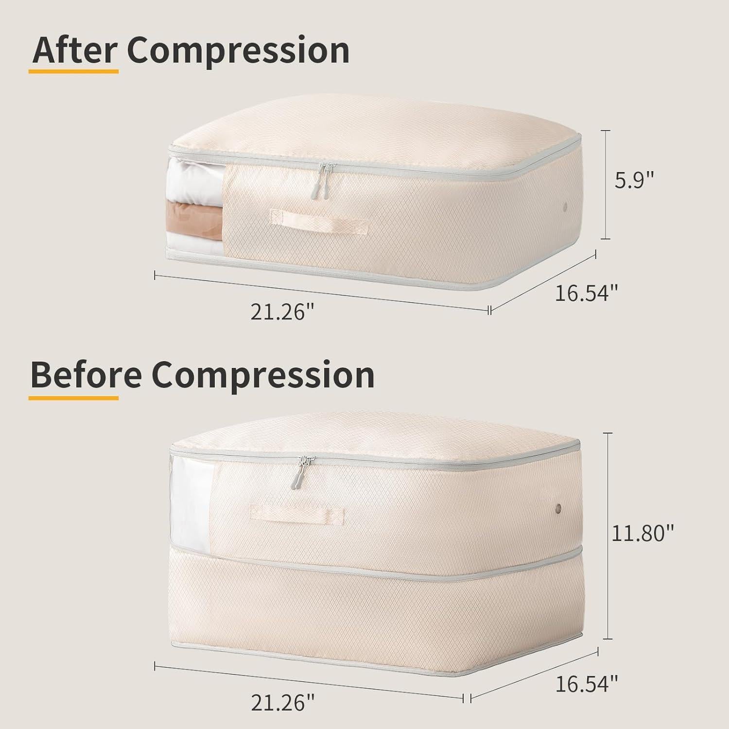 DIMJ Bolsa de Almacenamiento Compresible 66L - Paquete de 3