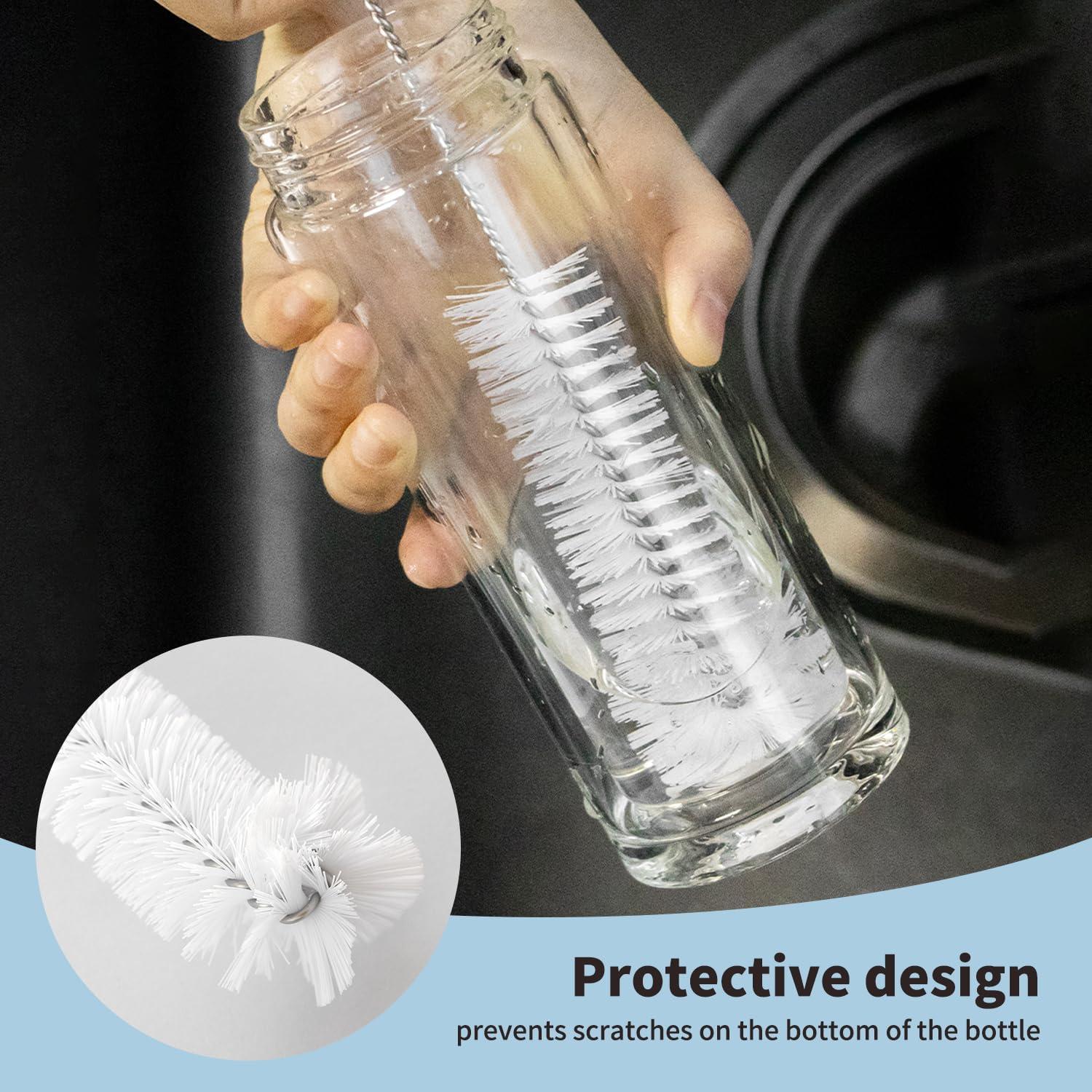 Juego de 3 cepillos de limpieza de botellas Living&Giving