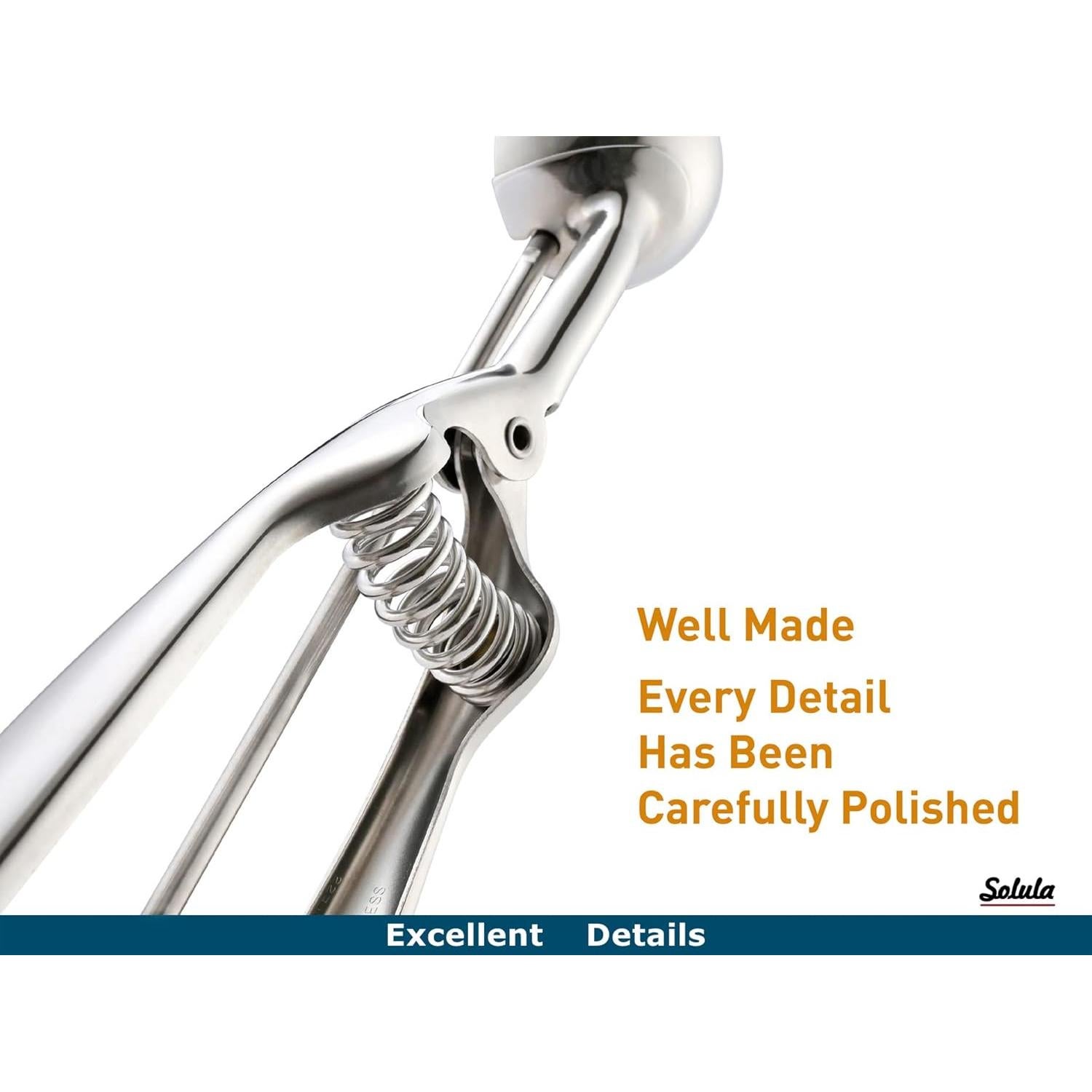 Cuchara Grande de Acero Inoxidable Solula - 82ml