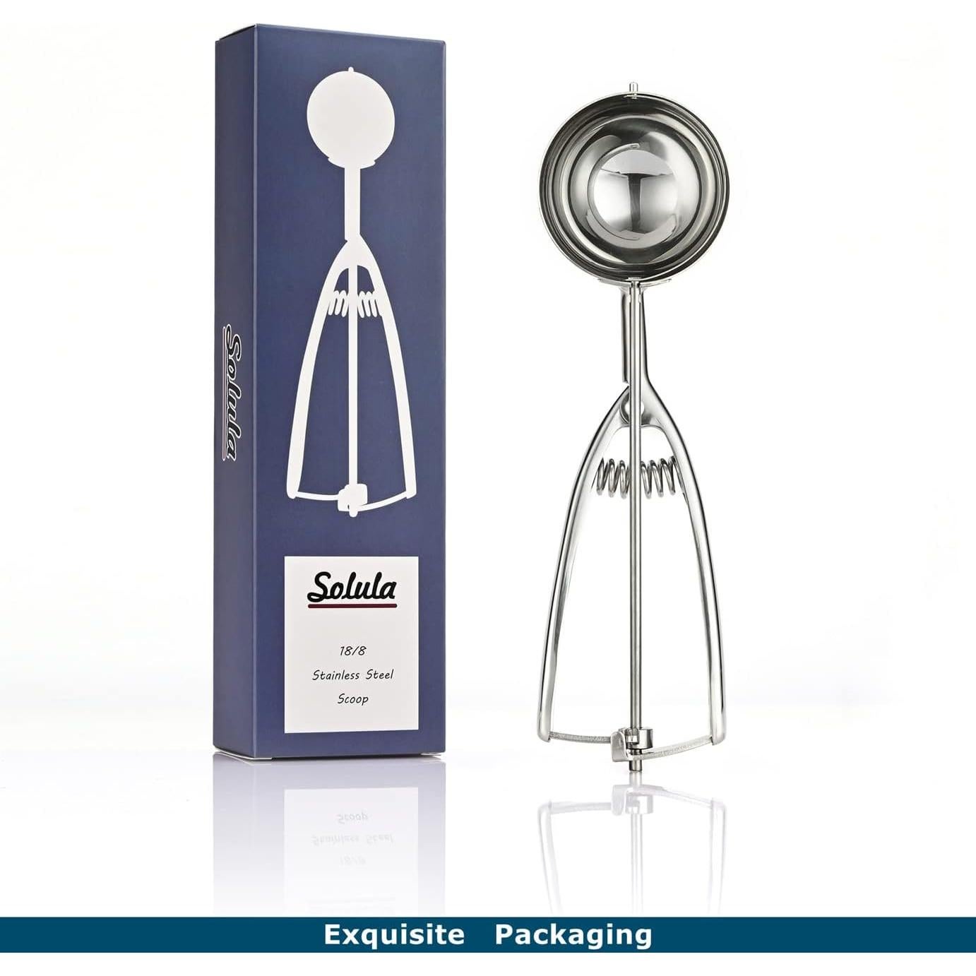 Cuchara Grande de Acero Inoxidable Solula - 82ml