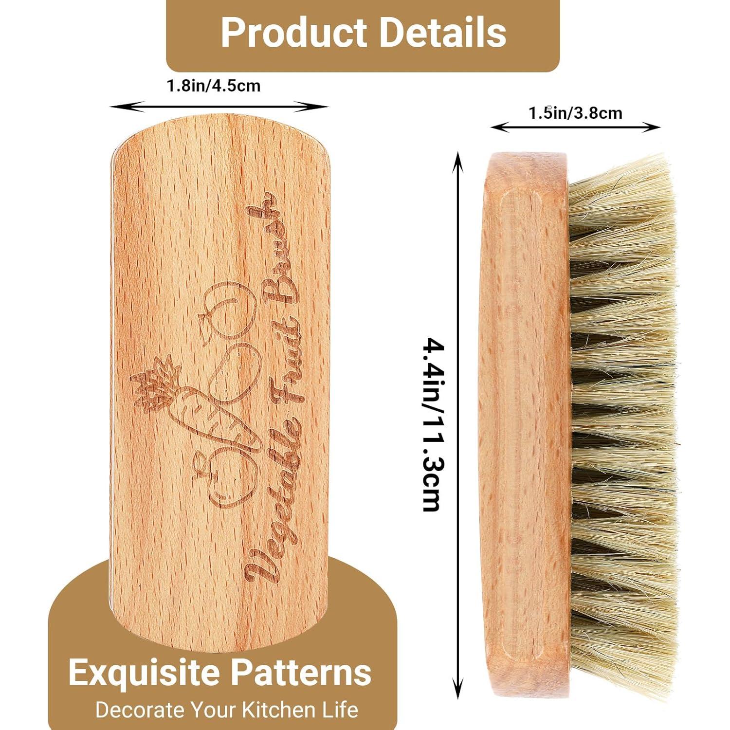 Cepillo de Verduras SEPGLITTER de Madera - 2 Unidades