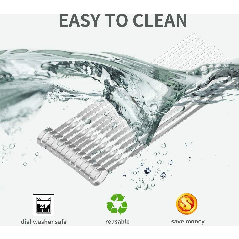 Pinchos de Kabob LANNEY 30.48 cm Acero Inoxidable Reutilizables