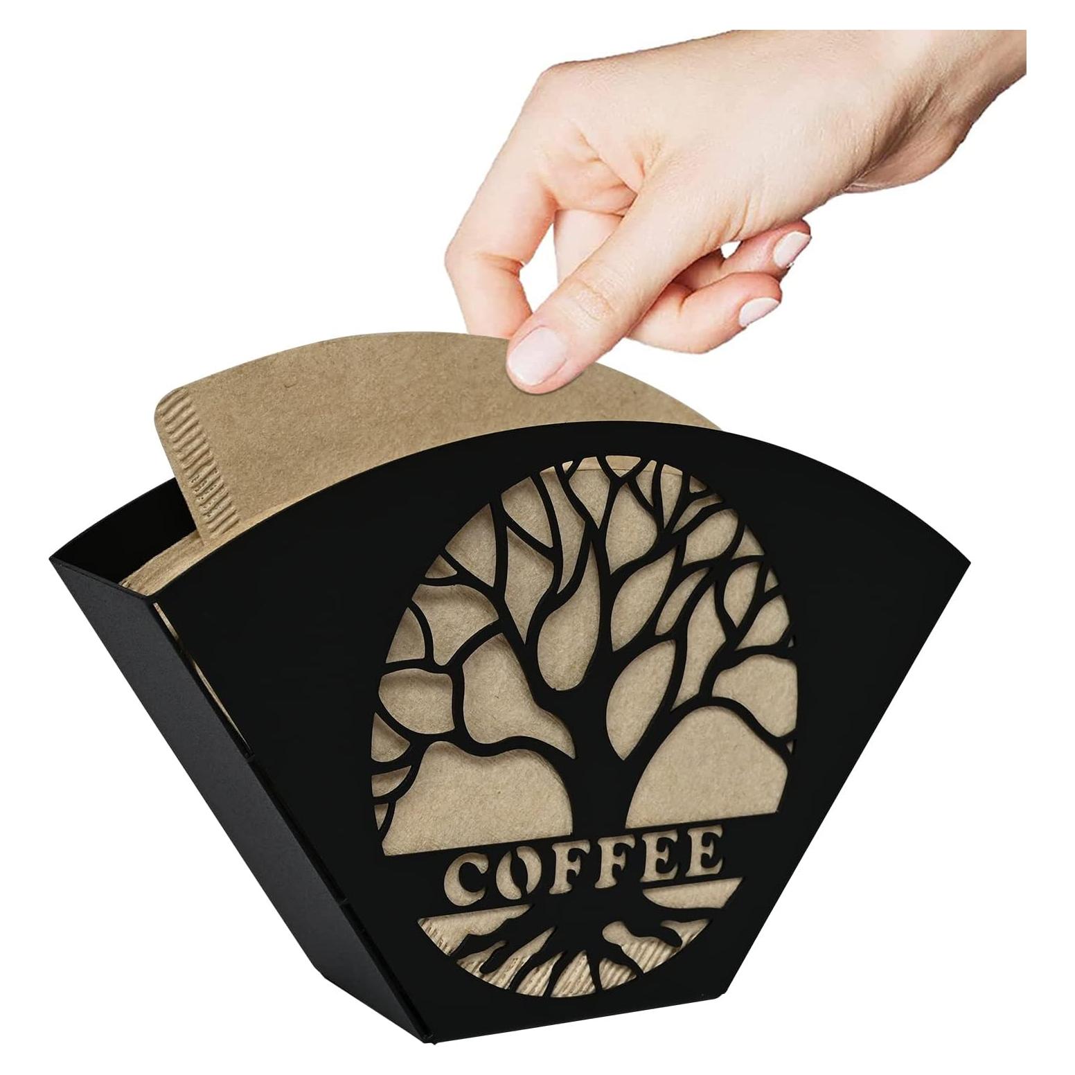 Soporte de Filtros de Café Qktxktzy Árbol de la Vida Negro