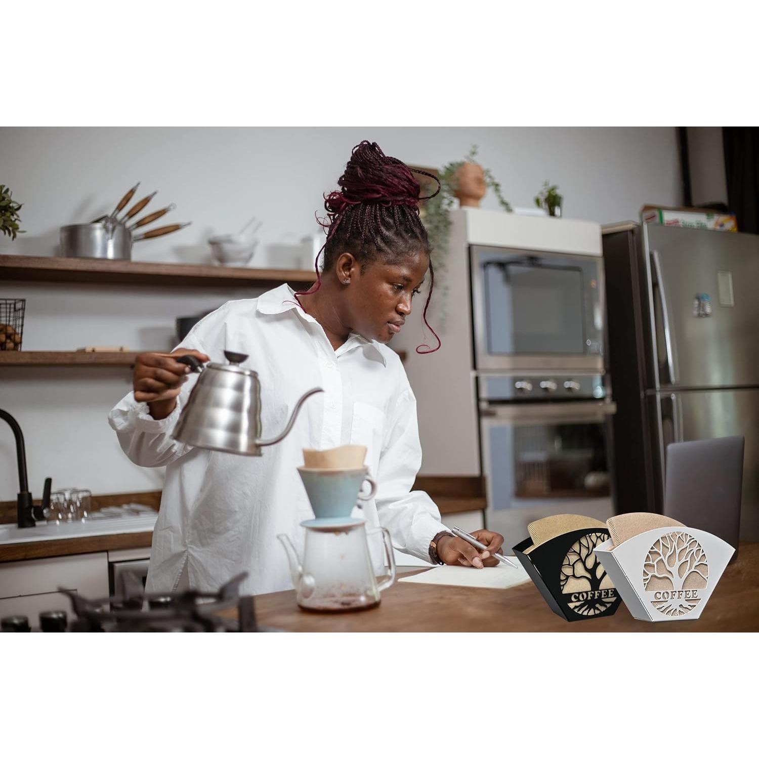 Soporte de Filtros de Café Qktxktzy Árbol de la Vida Negro