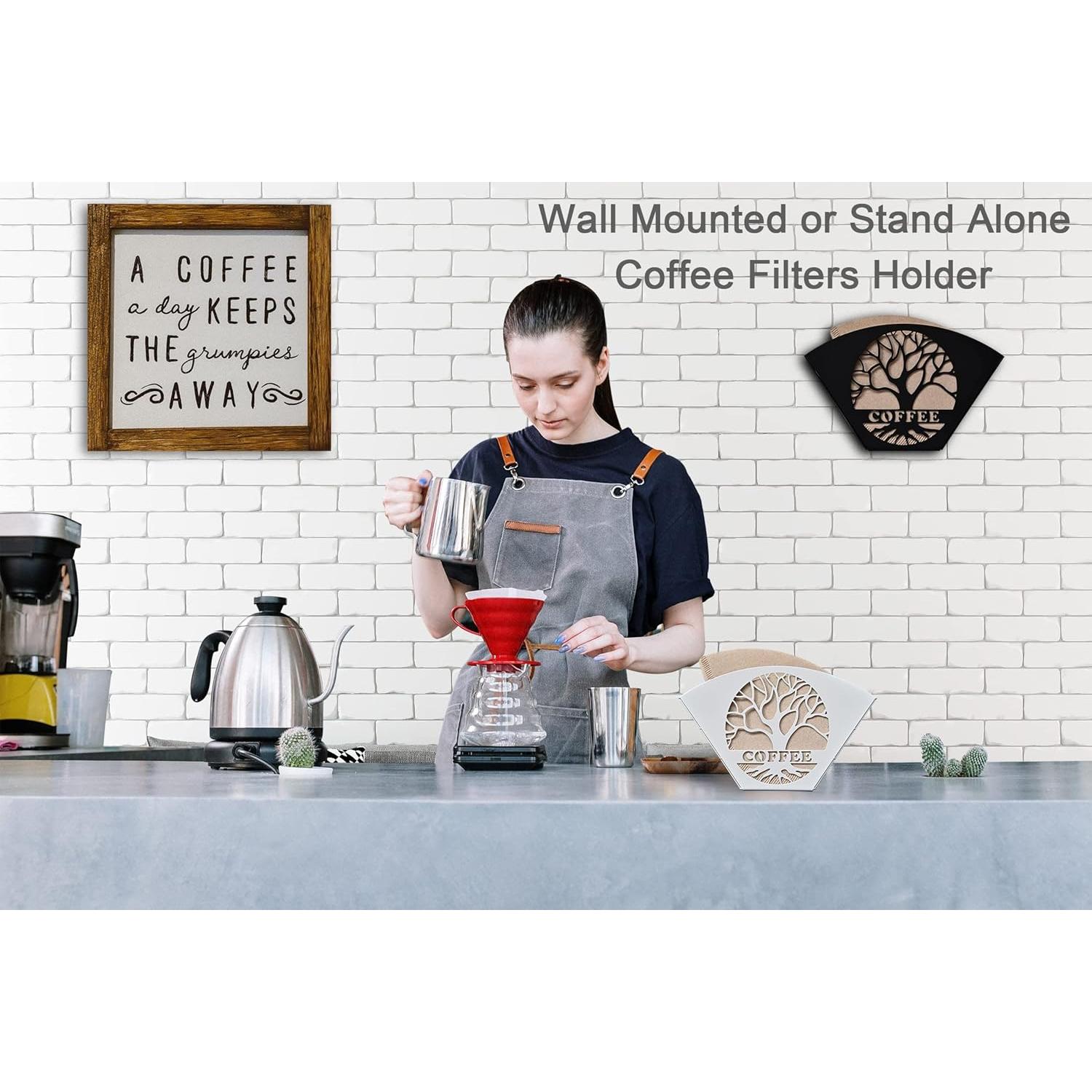 Soporte de Filtros de Café Qktxktzy Árbol de la Vida Negro