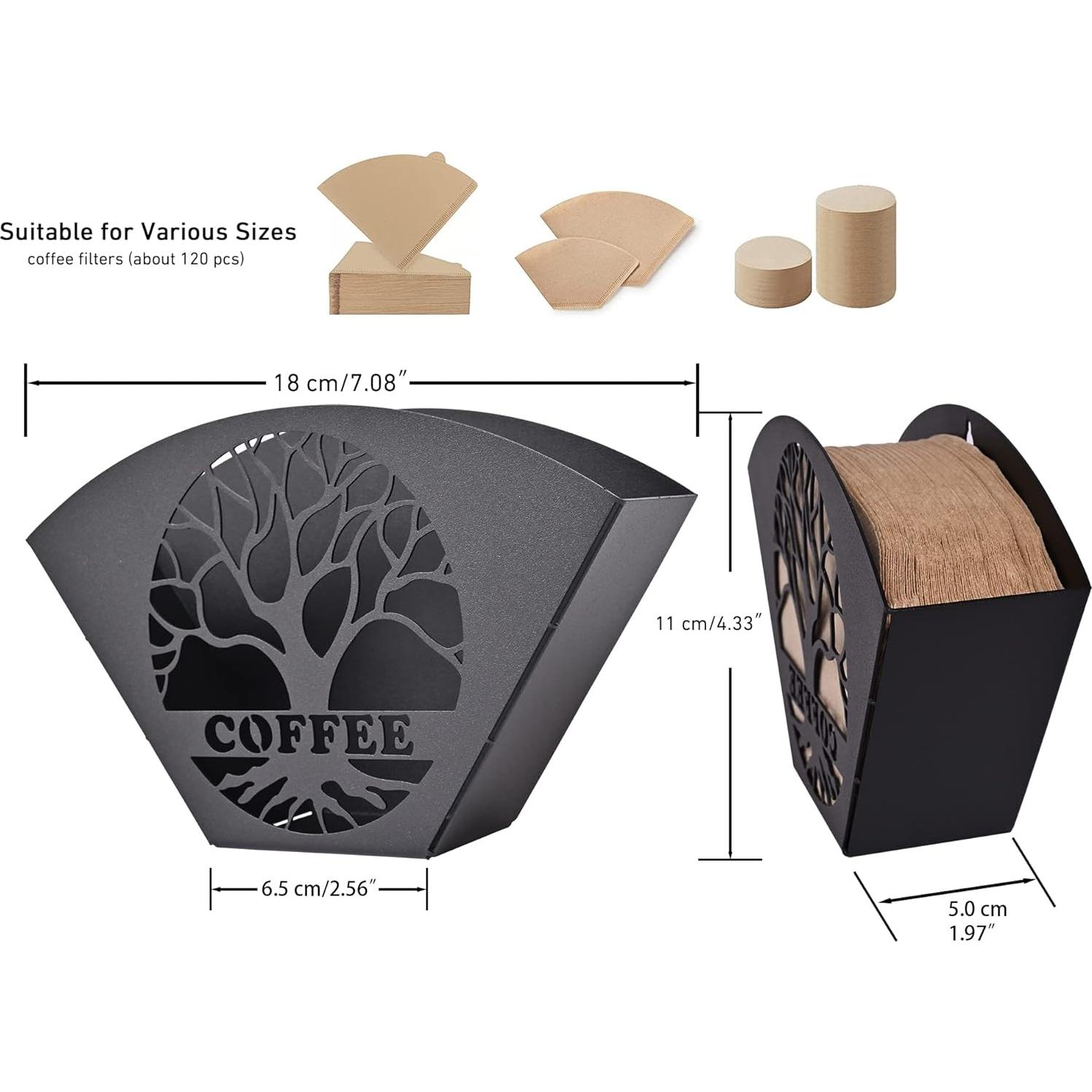Soporte de Filtros de Café Qktxktzy Árbol de la Vida Negro