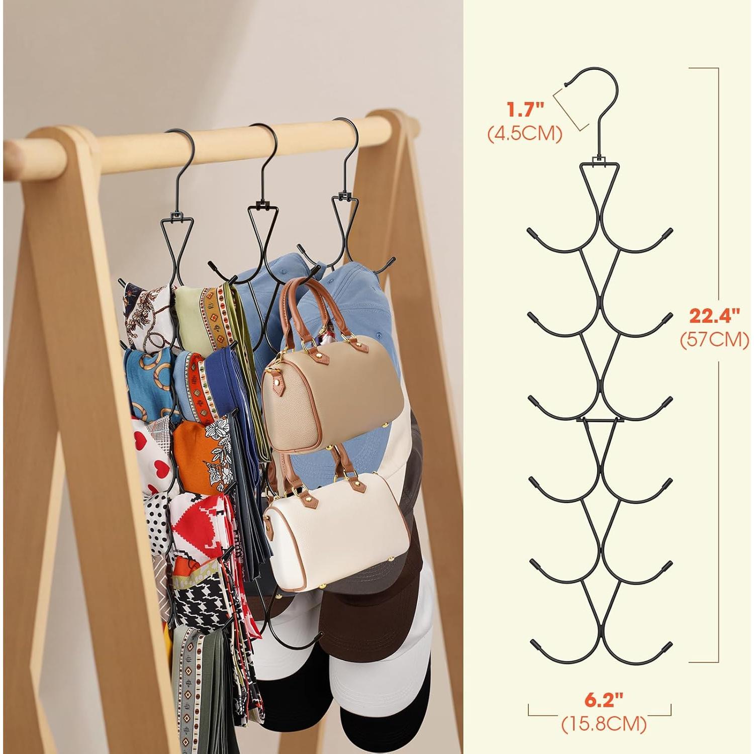 Perchero Organizador de Bufandas Uinicor 12 Ganchos 58cm