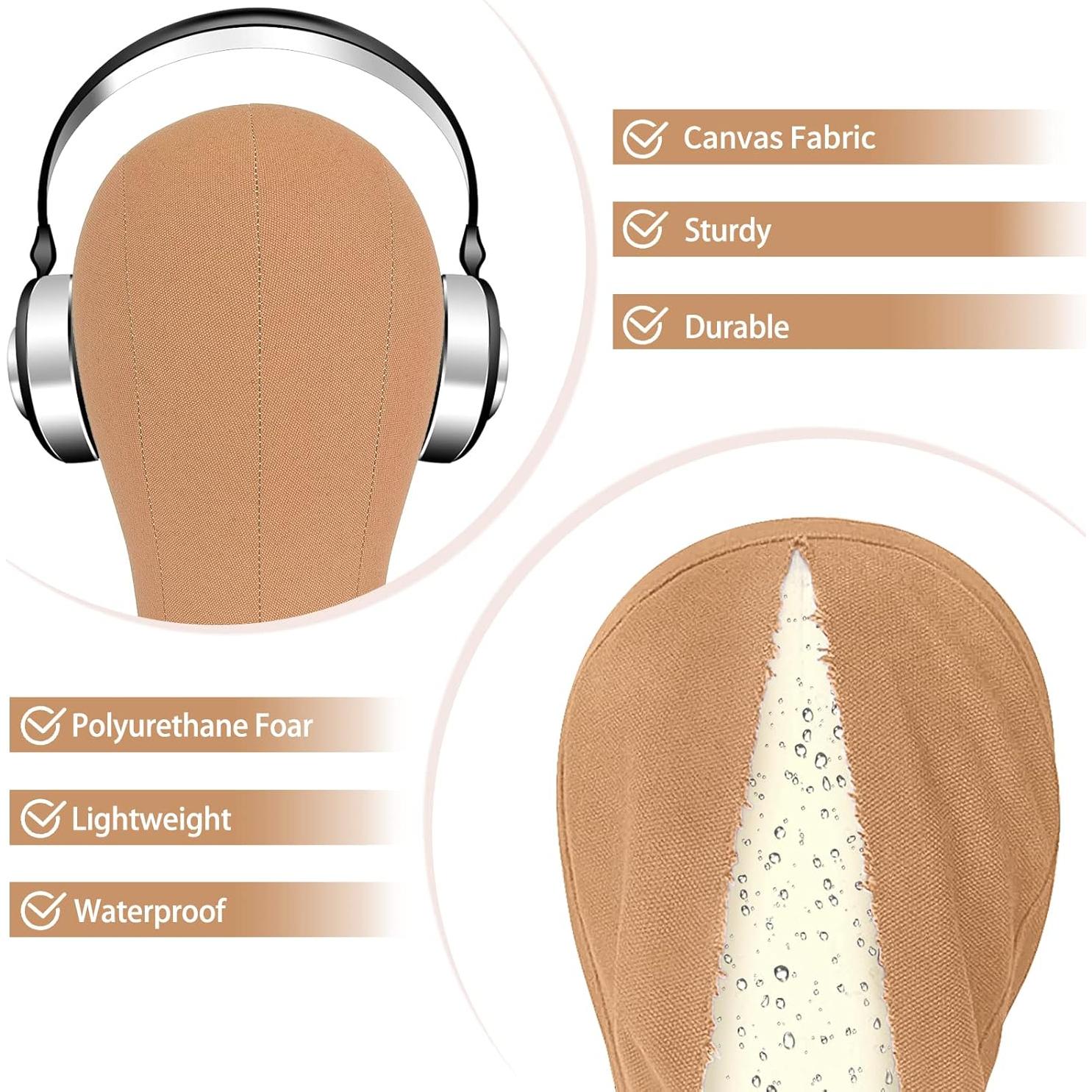 Estante de Peluca Beauty Star Trípode 160 cm con Cabeza Lona 55.88 cm