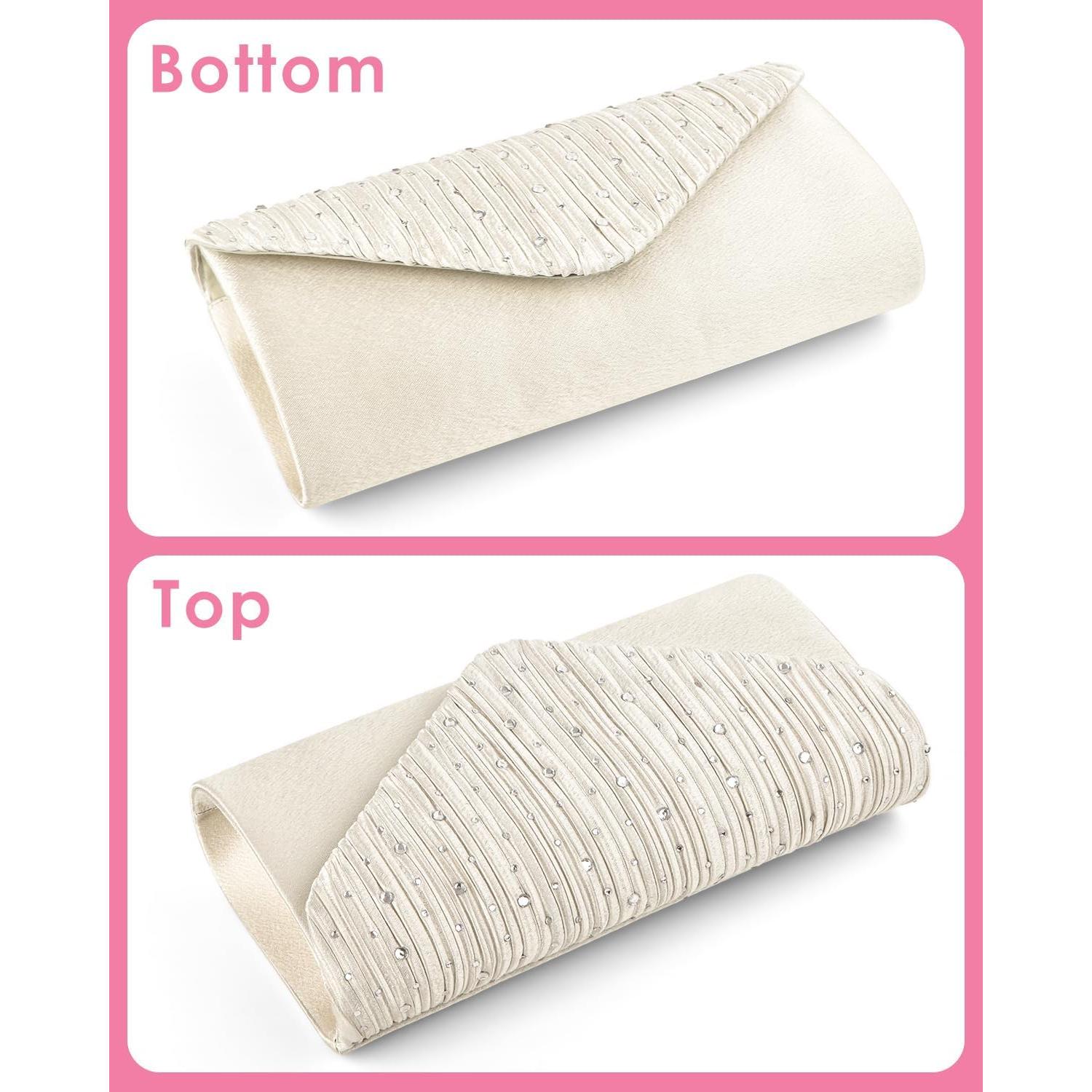 Cartera de Noche TINDTOP para Mujeres Albaricoque 18.3x10.2cm