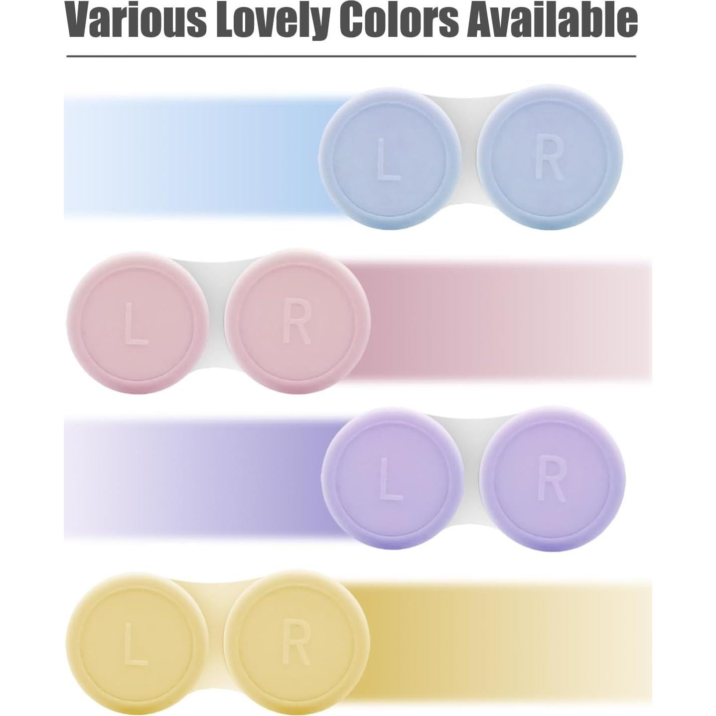 Kit de 4 Estuches para Lentes de Contacto Vastsoon Azul