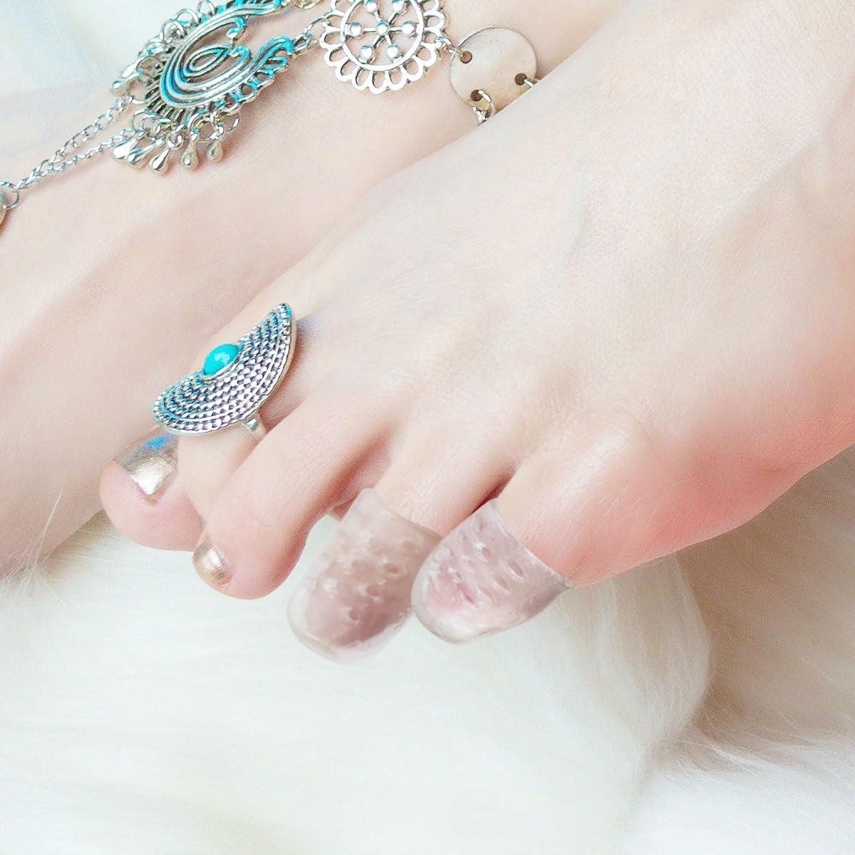 Calcetines Hidratantes para Talones y Dedos de Gel - Negro