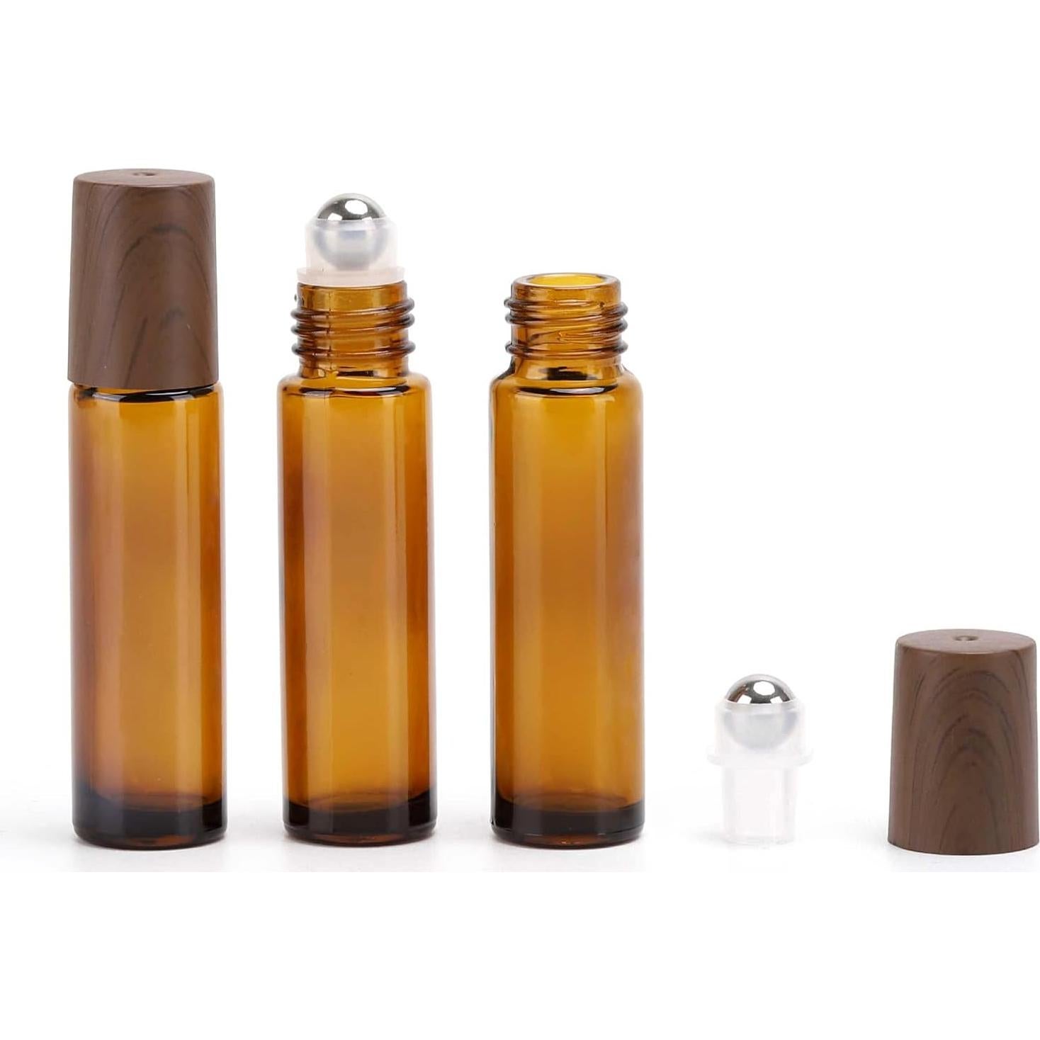 Botellas de Aceite Esencial Tbestmax 12 Pcs 10ml Vidrio Ámbar