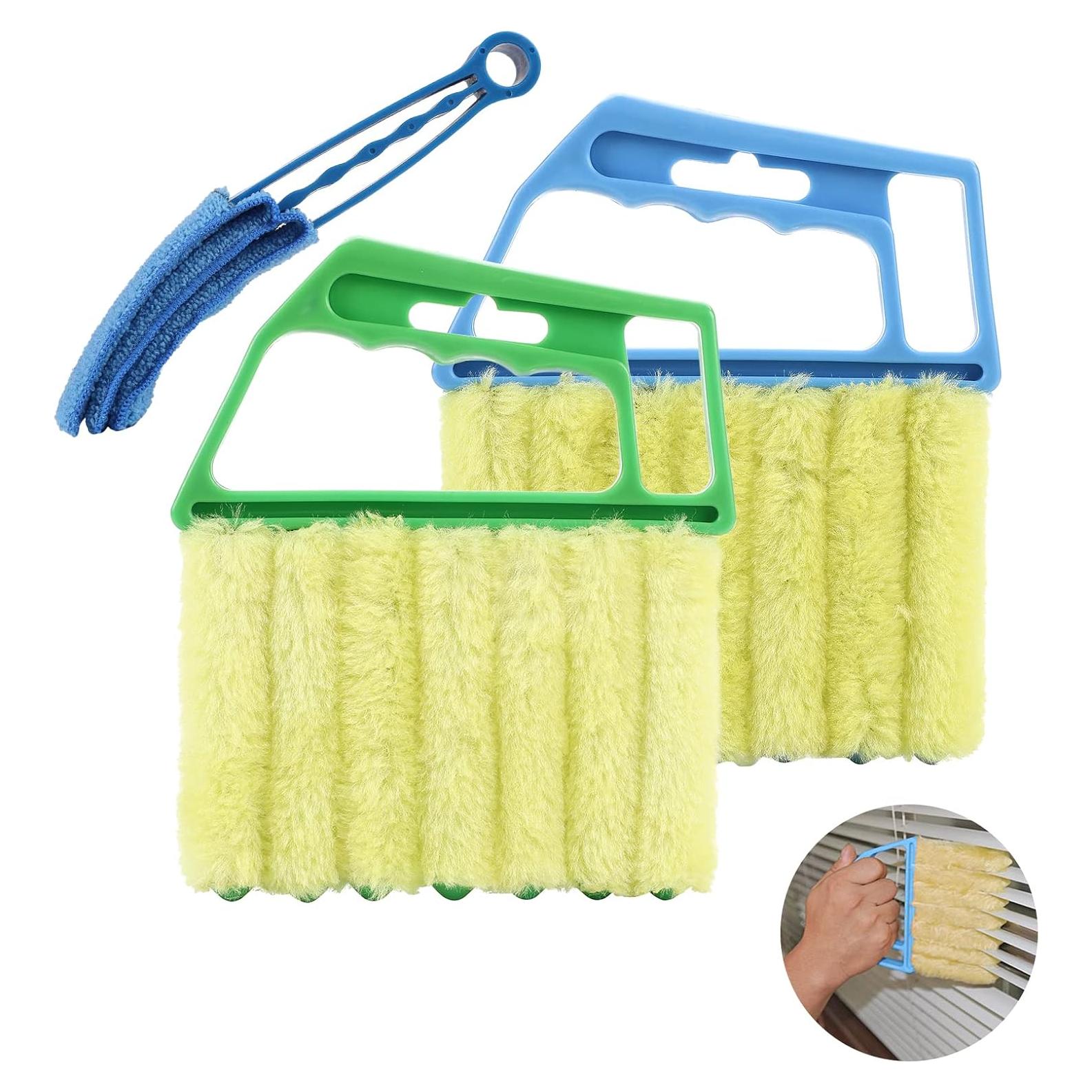 Limpiador de Persianas Venecianas 3 Pcs mwellewm Azul