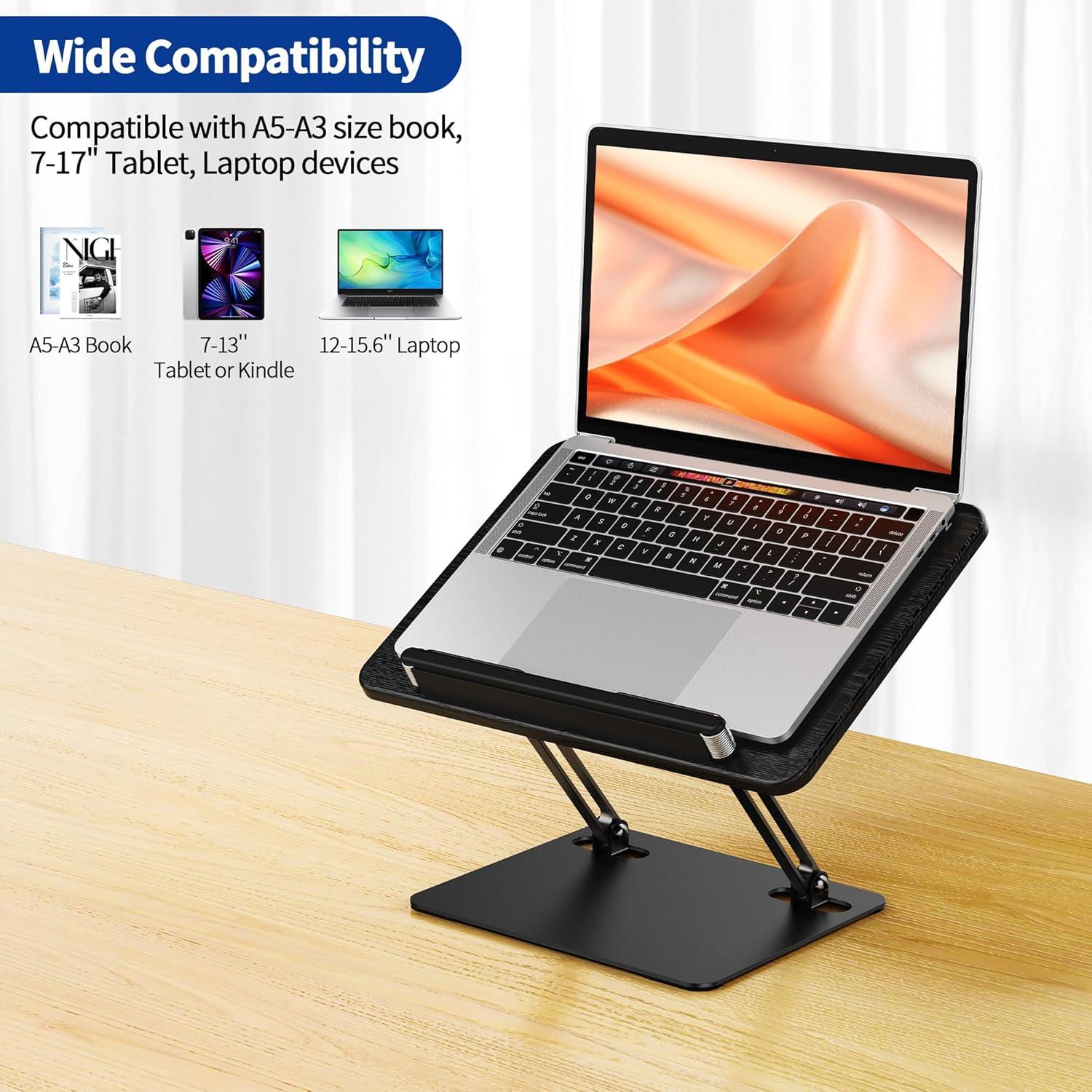 Soporte de Libros Ergonómico BESIGN BS01 Ajustable Negro