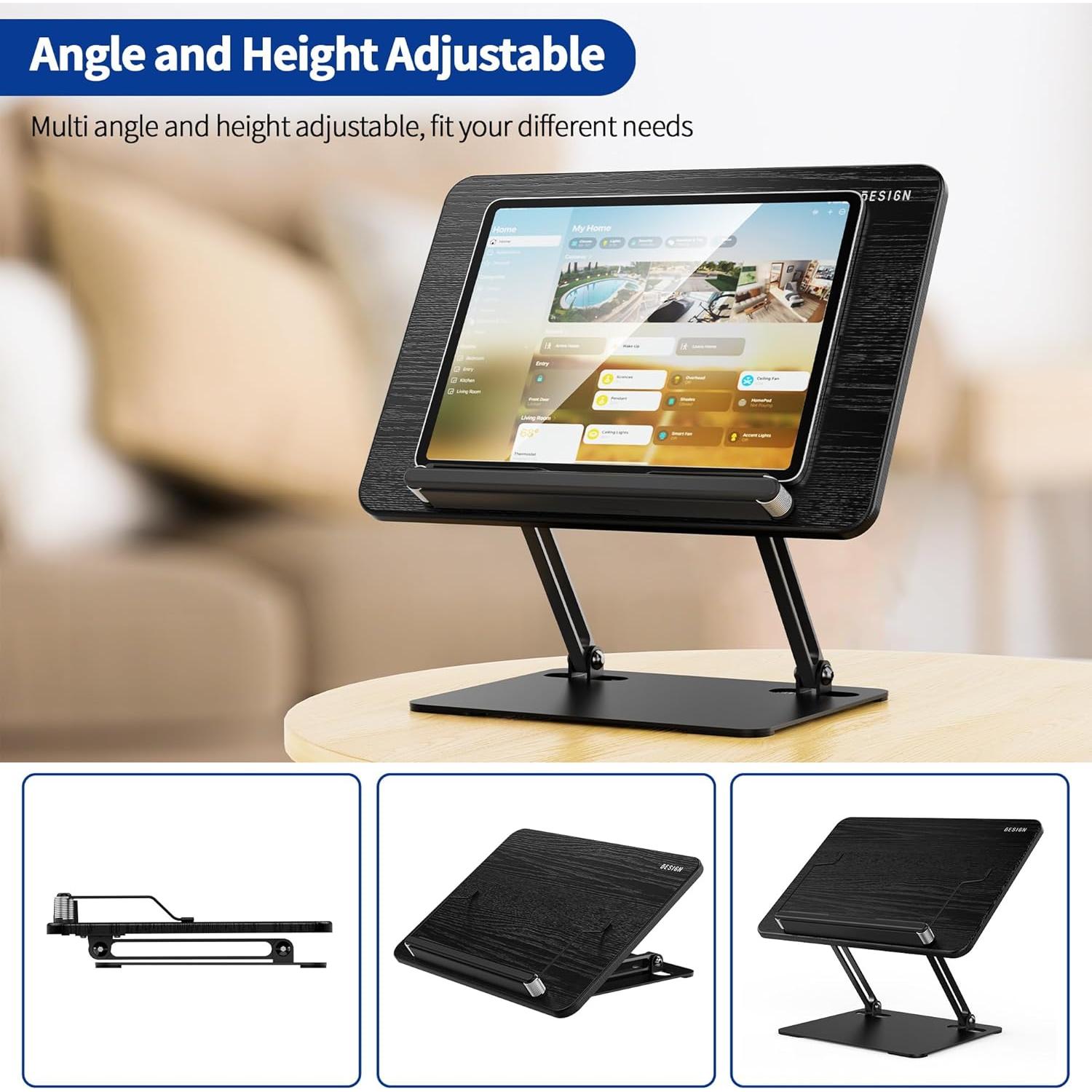 Soporte de Libros Ergonómico BESIGN BS01 Ajustable Negro