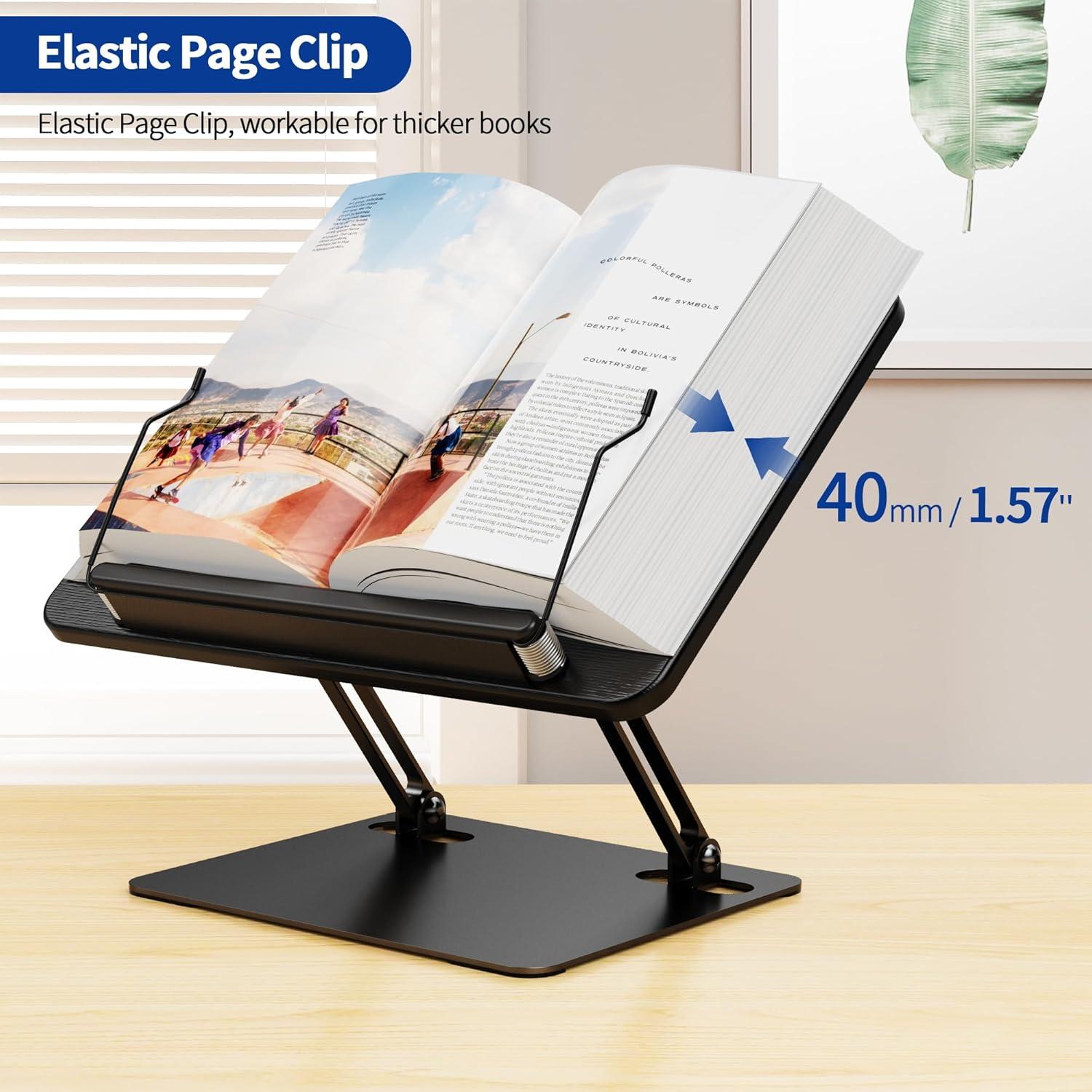 Soporte de Libros Ergonómico BESIGN BS01 Ajustable Negro