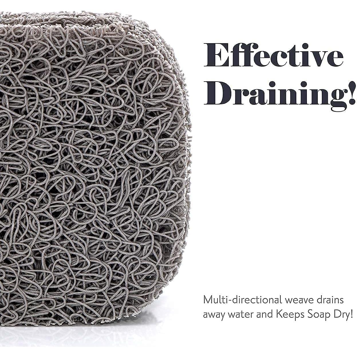 Soporte de Jabón myHomeBody Set de 6 Beige y Gris