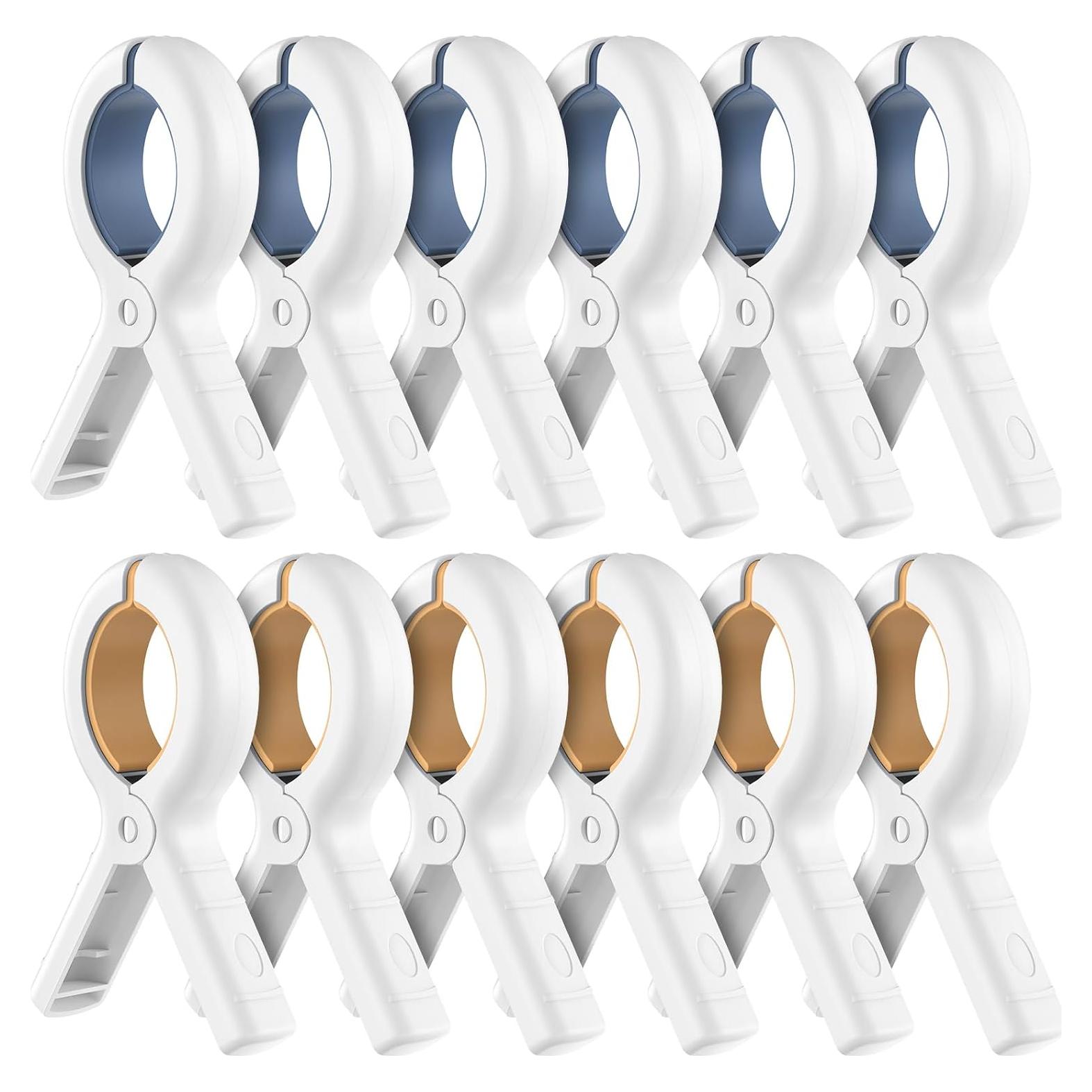 Clips para Toallas de Playa Senbowe 12 Piezas Alta Resistencia