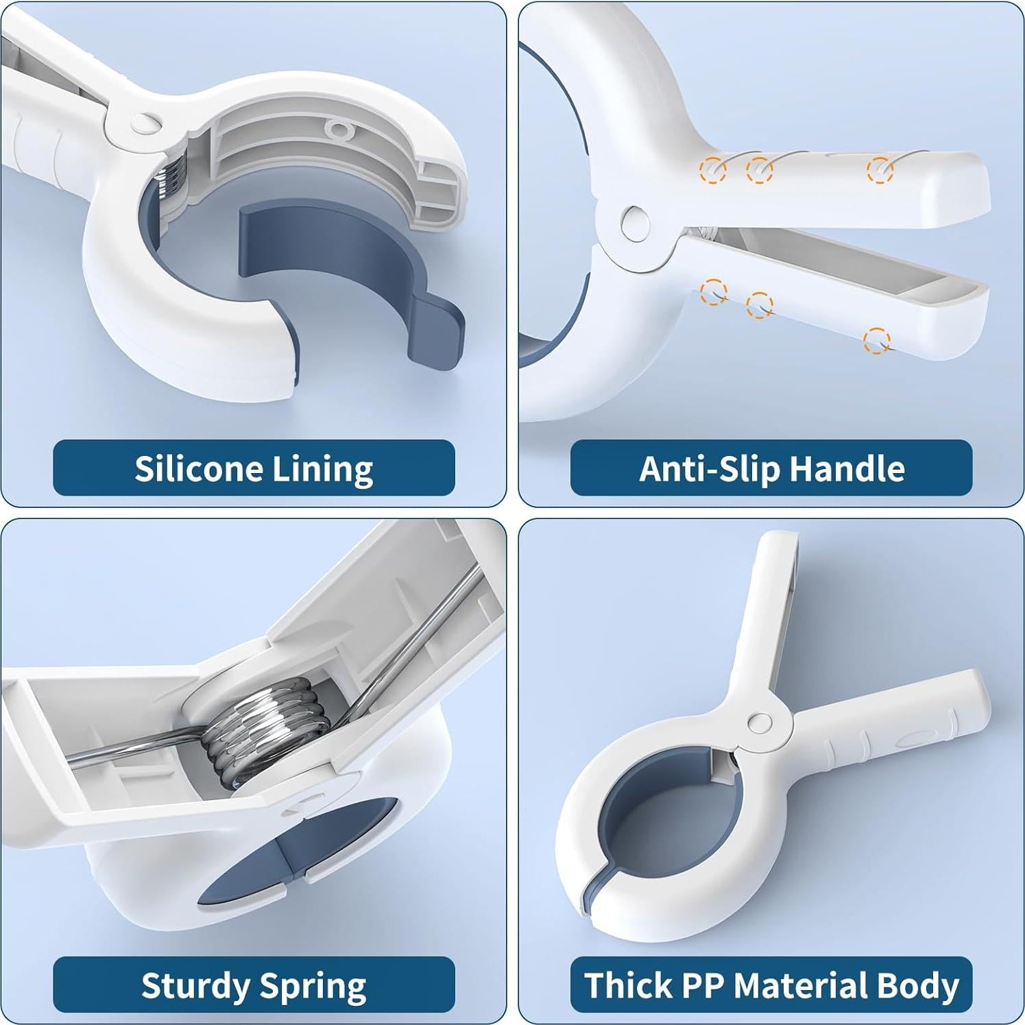 Clips para Toallas de Playa Senbowe 12 Piezas Alta Resistencia