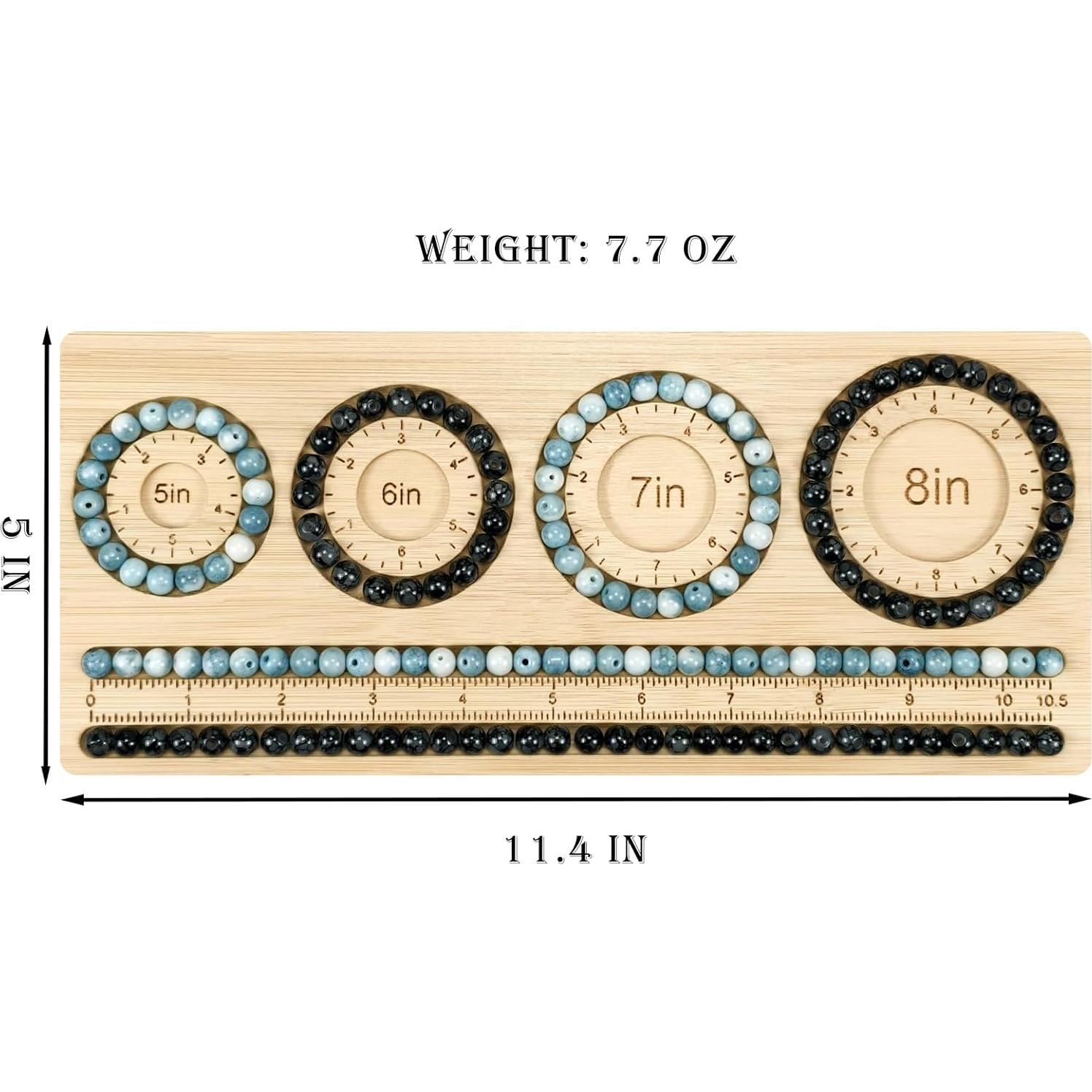 Tablero de Perlas Petoysoso de Bambú 29x12.7 cm para Joyería