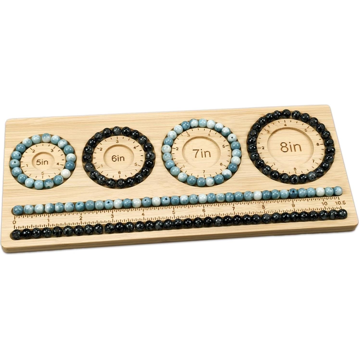 Tablero de Perlas Petoysoso de Bambú 29x12.7 cm para Joyería