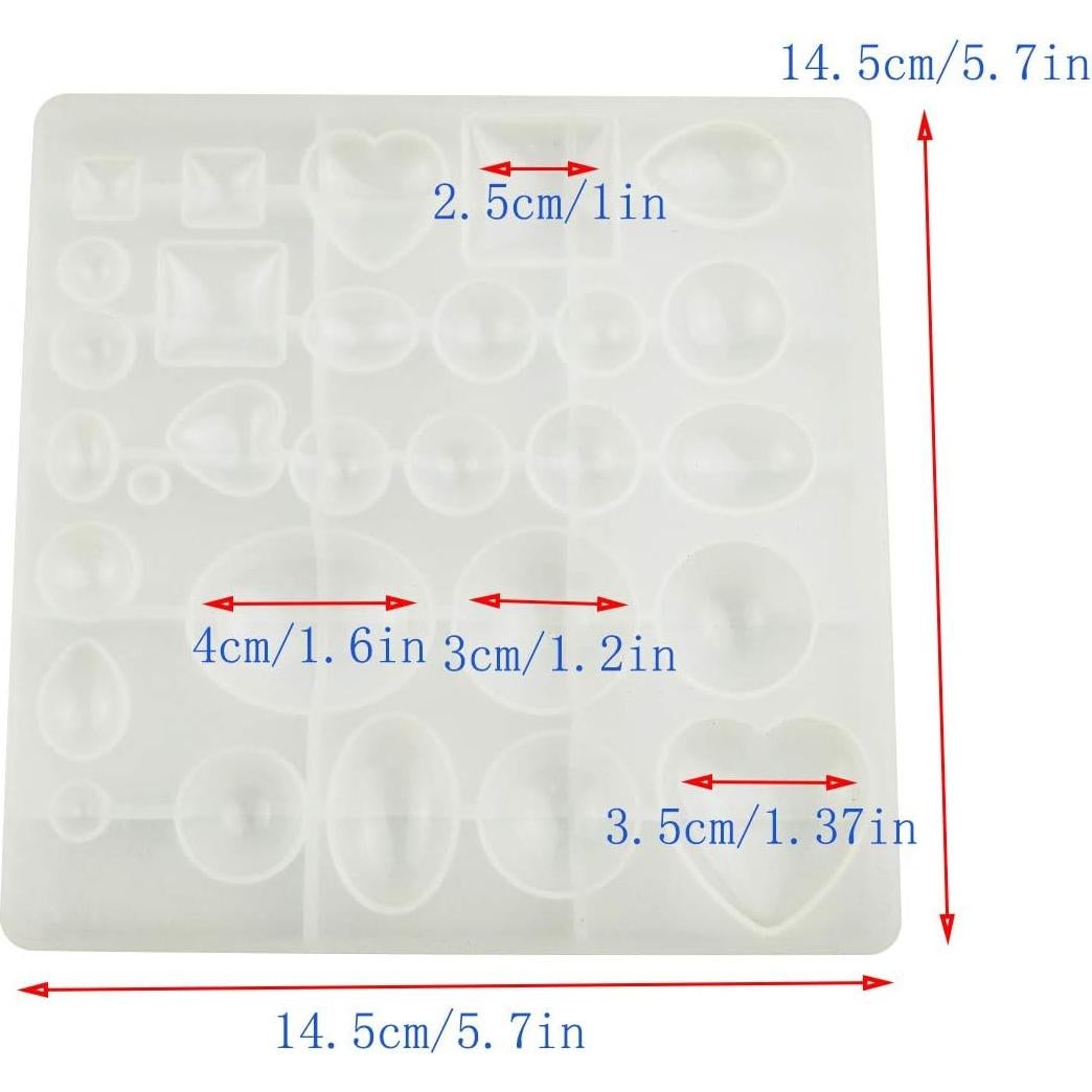Molde de Silicona para Joyería Yuntop - Pequeño, Reutilizable