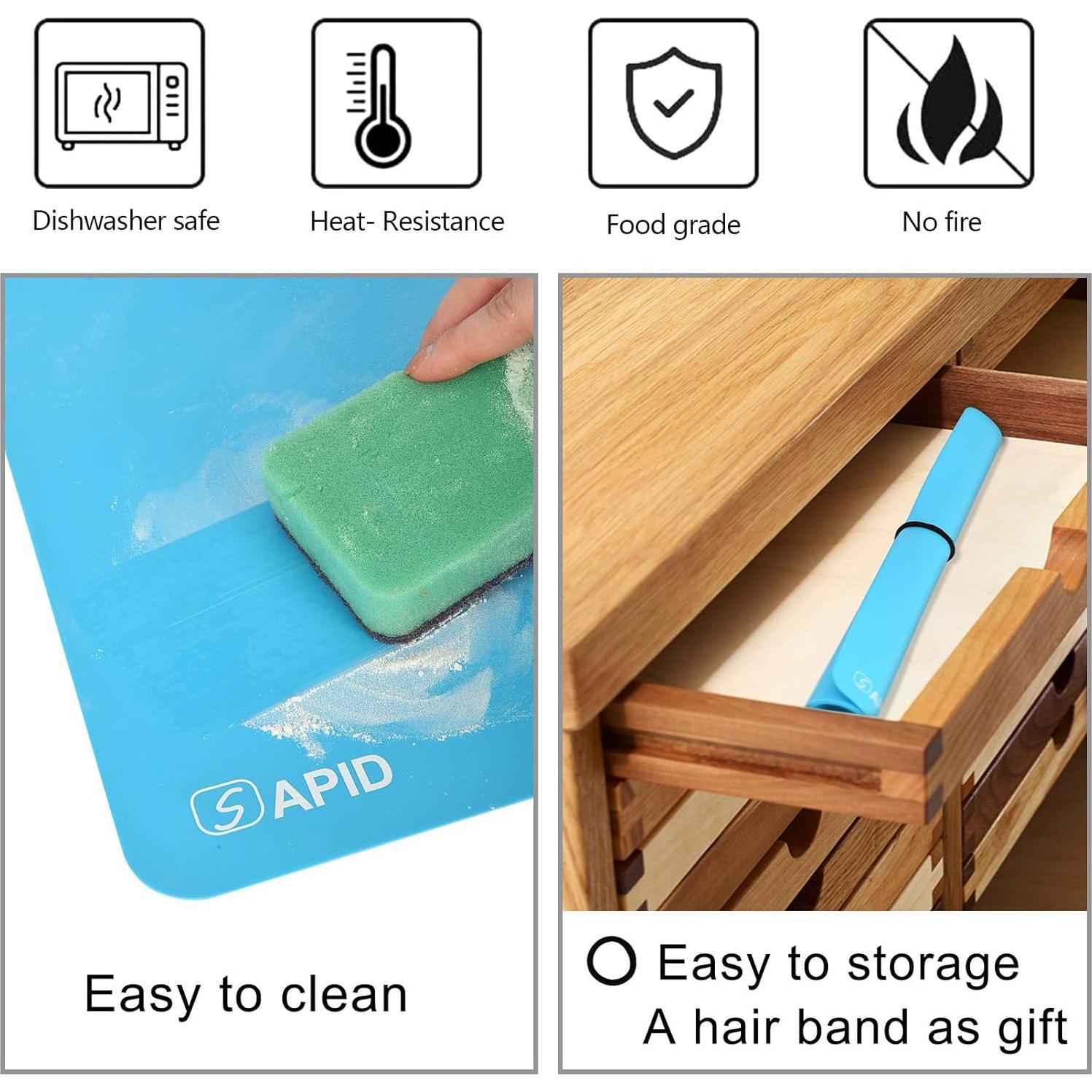 Alfombrilla de Silicona Gruesa SAPID 39.9x29.9cm Azul