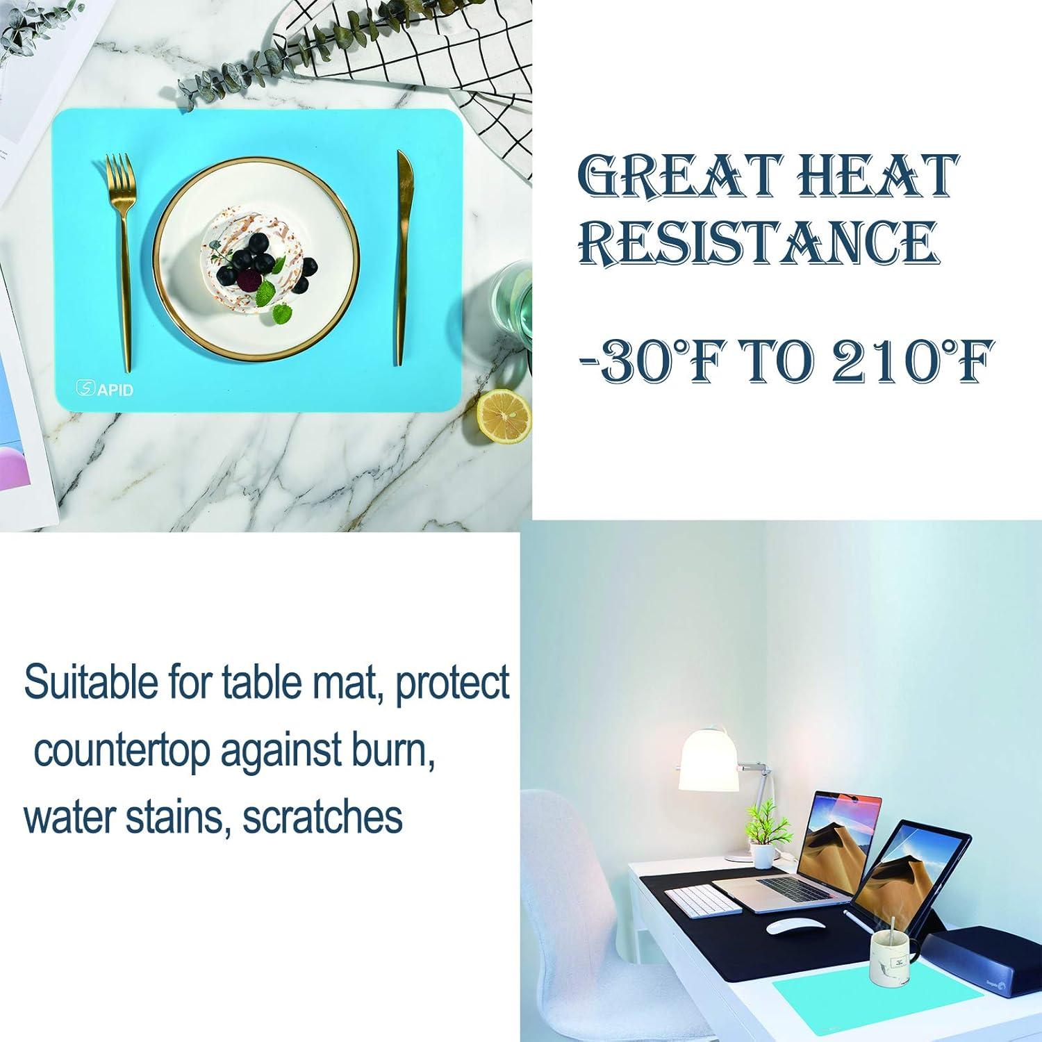 Alfombrilla de Silicona Gruesa SAPID 39.9x29.9cm Azul