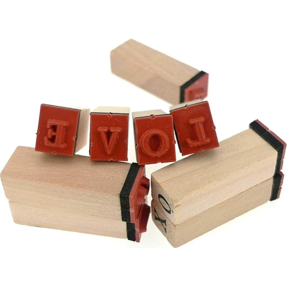 Juego de Sellos de Alfabeto y Números Alimitopia 36 Piezas