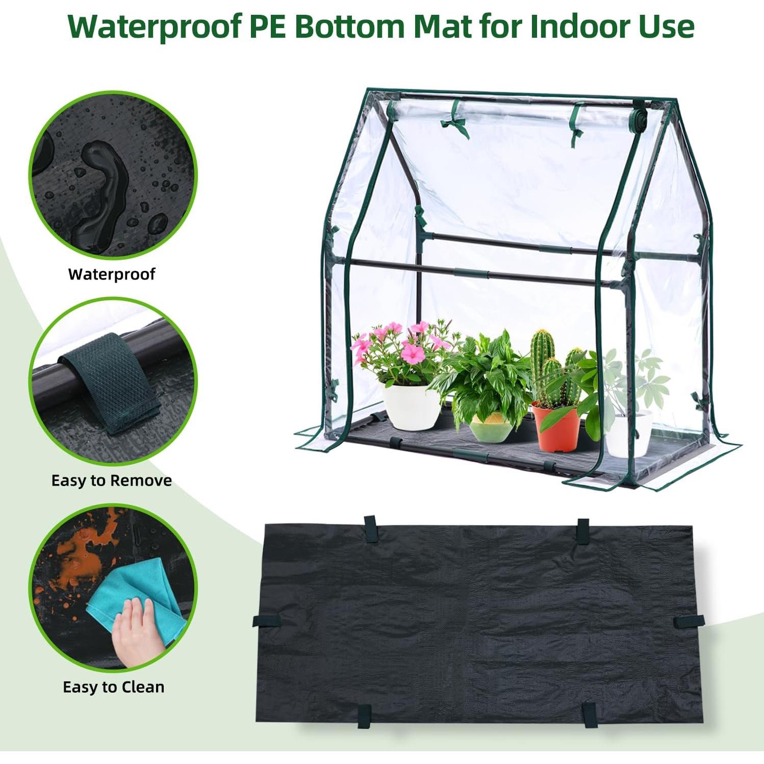 Mini Invernadero Ohuhu Portátil 91.44x45.72x83.82cm con Cubierta PVC