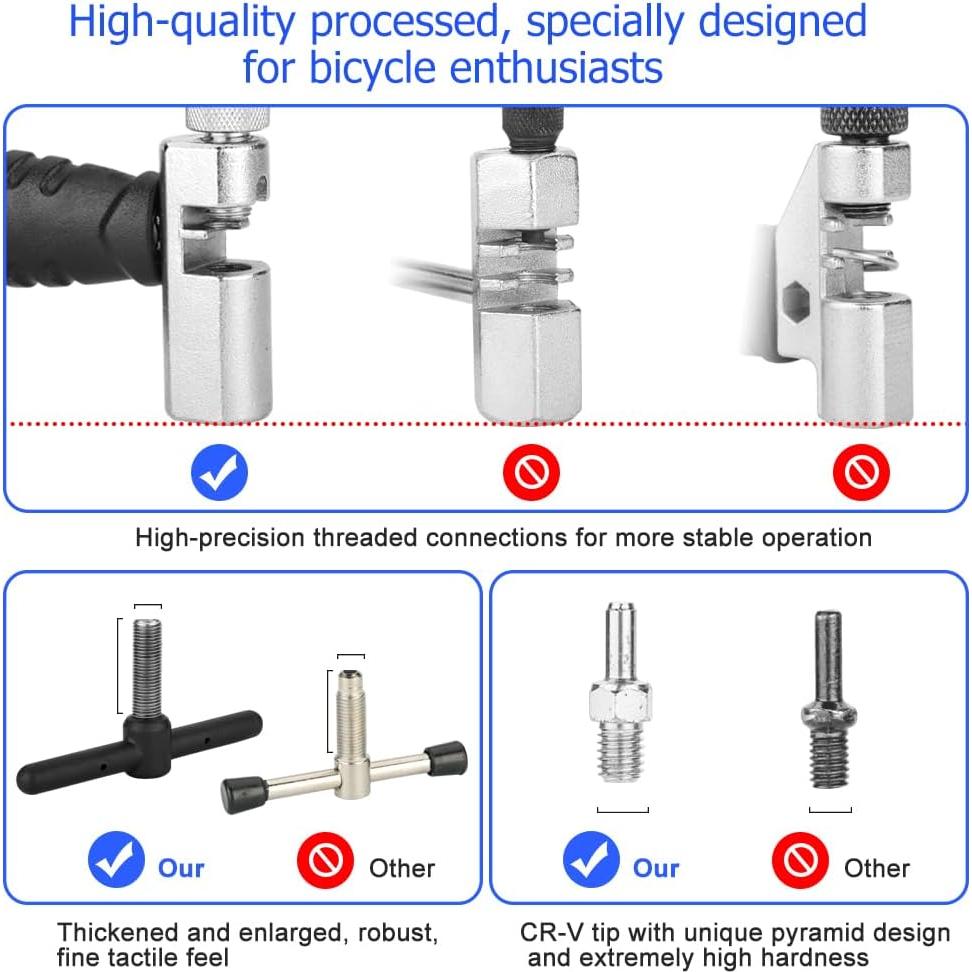 Kit de Reparación de Cadenas de Bicicleta A AKRAF 6-12 Velocidades