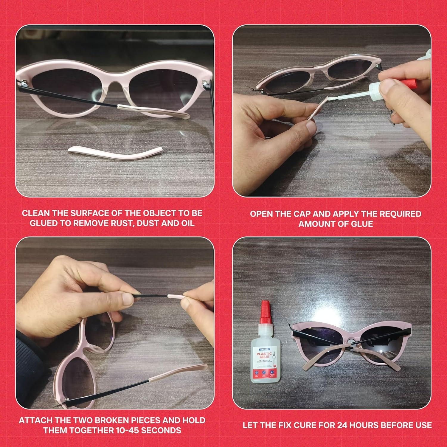 Super Pegamento Plástico GH1200 20g con Brocha y Boquilla