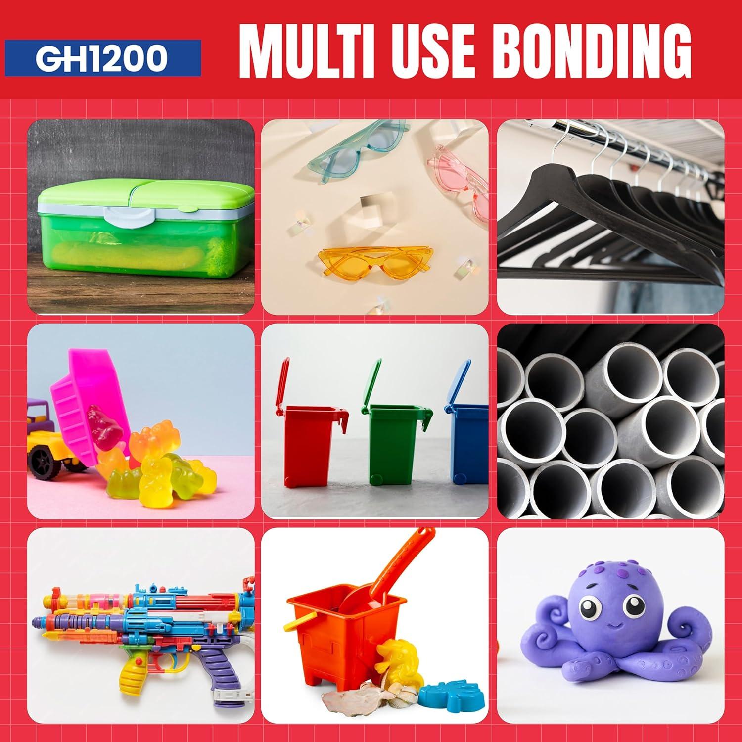 Super Pegamento Plástico GH1200 20g con Brocha y Boquilla