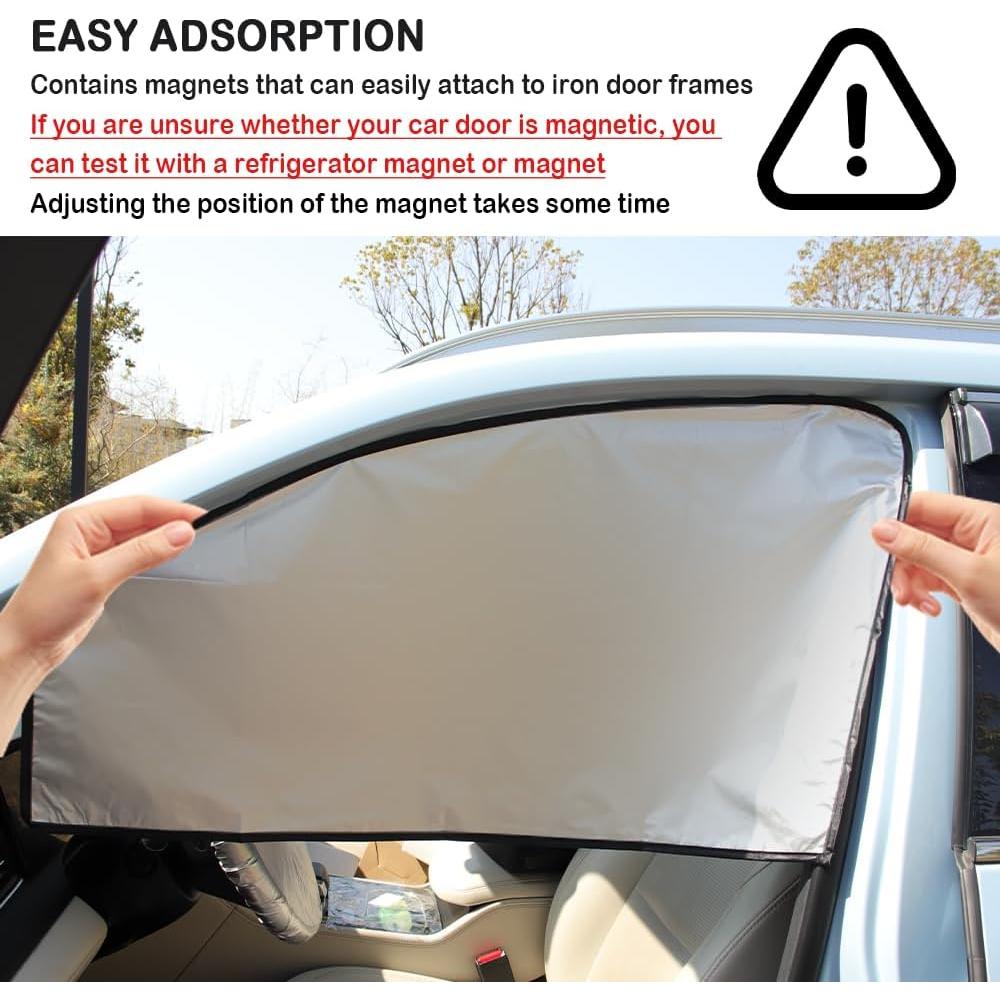 Cortinas Solares Magnéticas CXCCOI para Ventanas de Auto - 2 Pcs