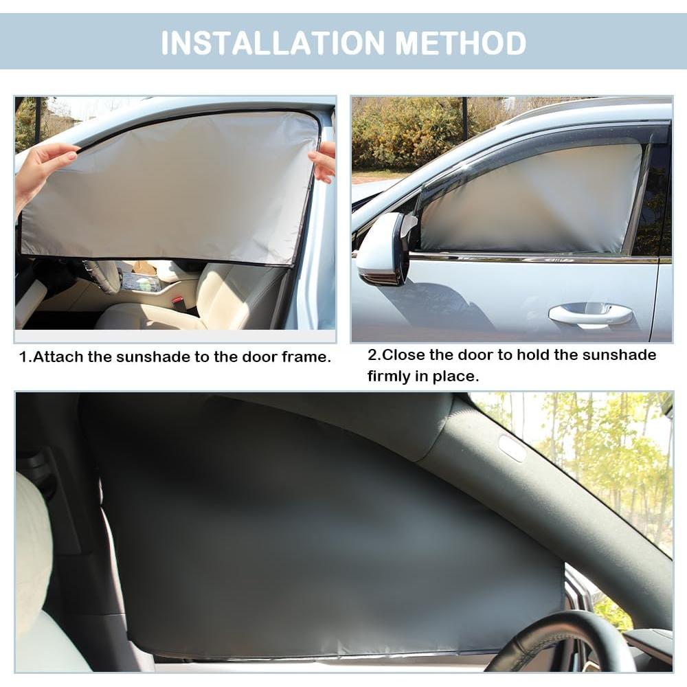 Cortinas Solares Magnéticas CXCCOI para Ventanas de Auto - 2 Pcs