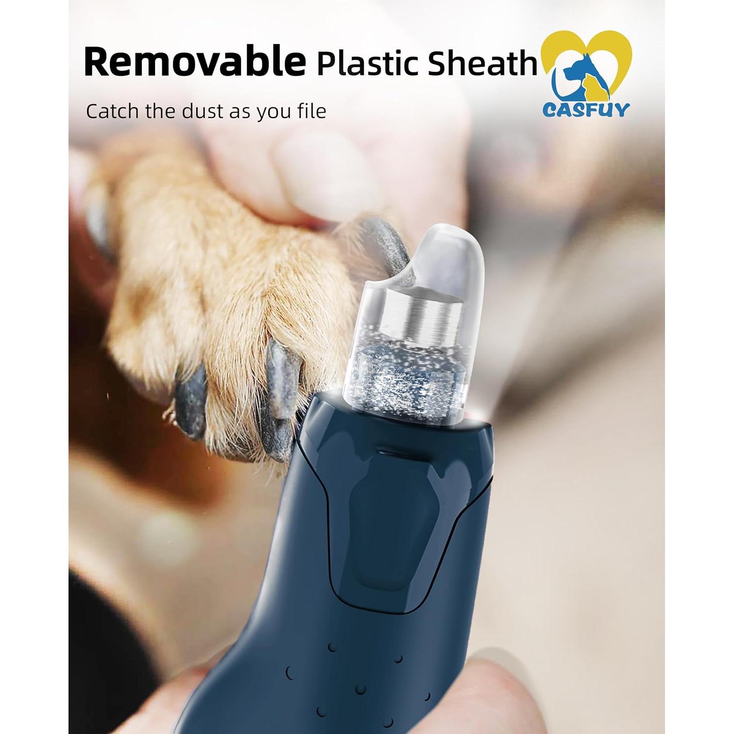 Molinillo de Uñas para Perros Casfuy N65 Silencioso 6 Velocidades