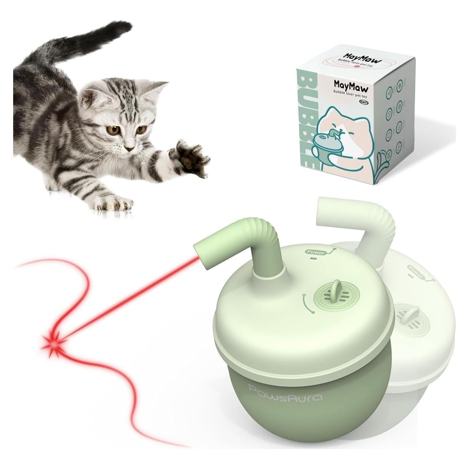 Juguete Interactivo Automático para Gatos Estbicn W-01 con Puntero Láser 360°