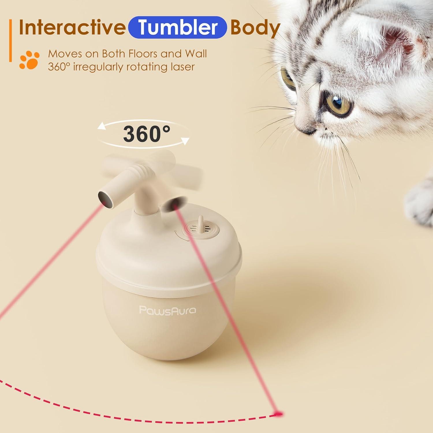 Juguete Interactivo Automático para Gatos Estbicn W-01 con Puntero Láser 360°