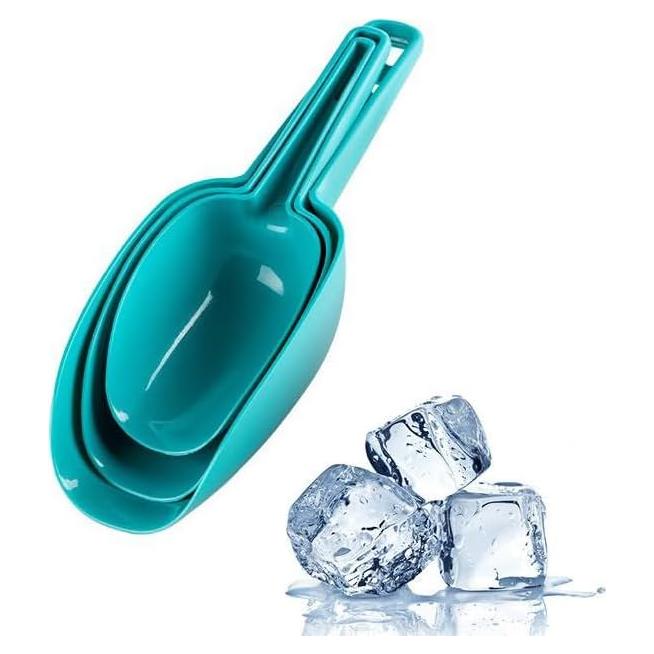 Juego de 3 Cucharas de Hielo AZOFIA - Plástico BPA Free