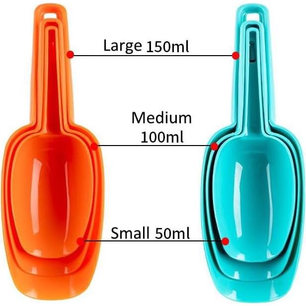 Juego de 3 Cucharas de Hielo AZOFIA - Plástico BPA Free