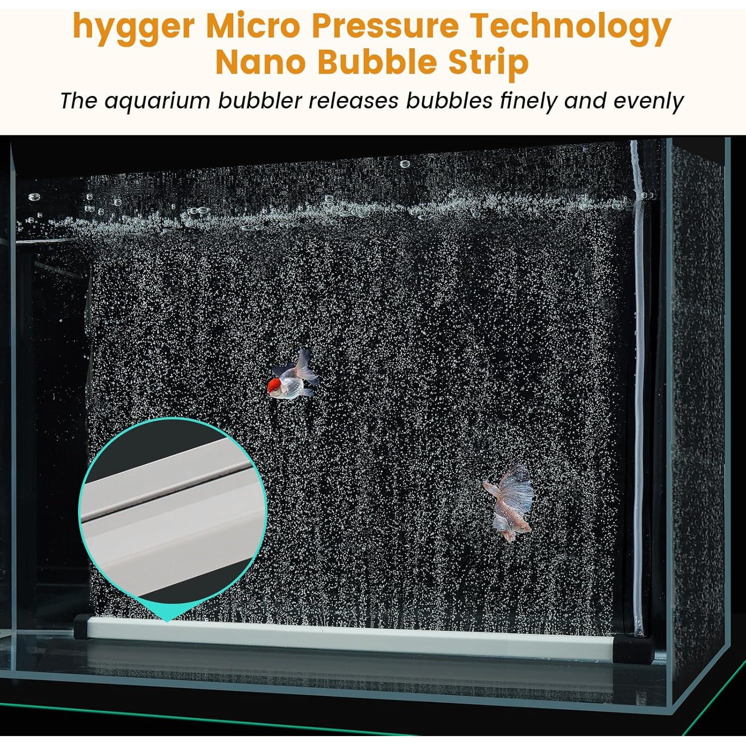Tira de Burbuja Acuario hygger 15 cm Silenciosa y Decorativa