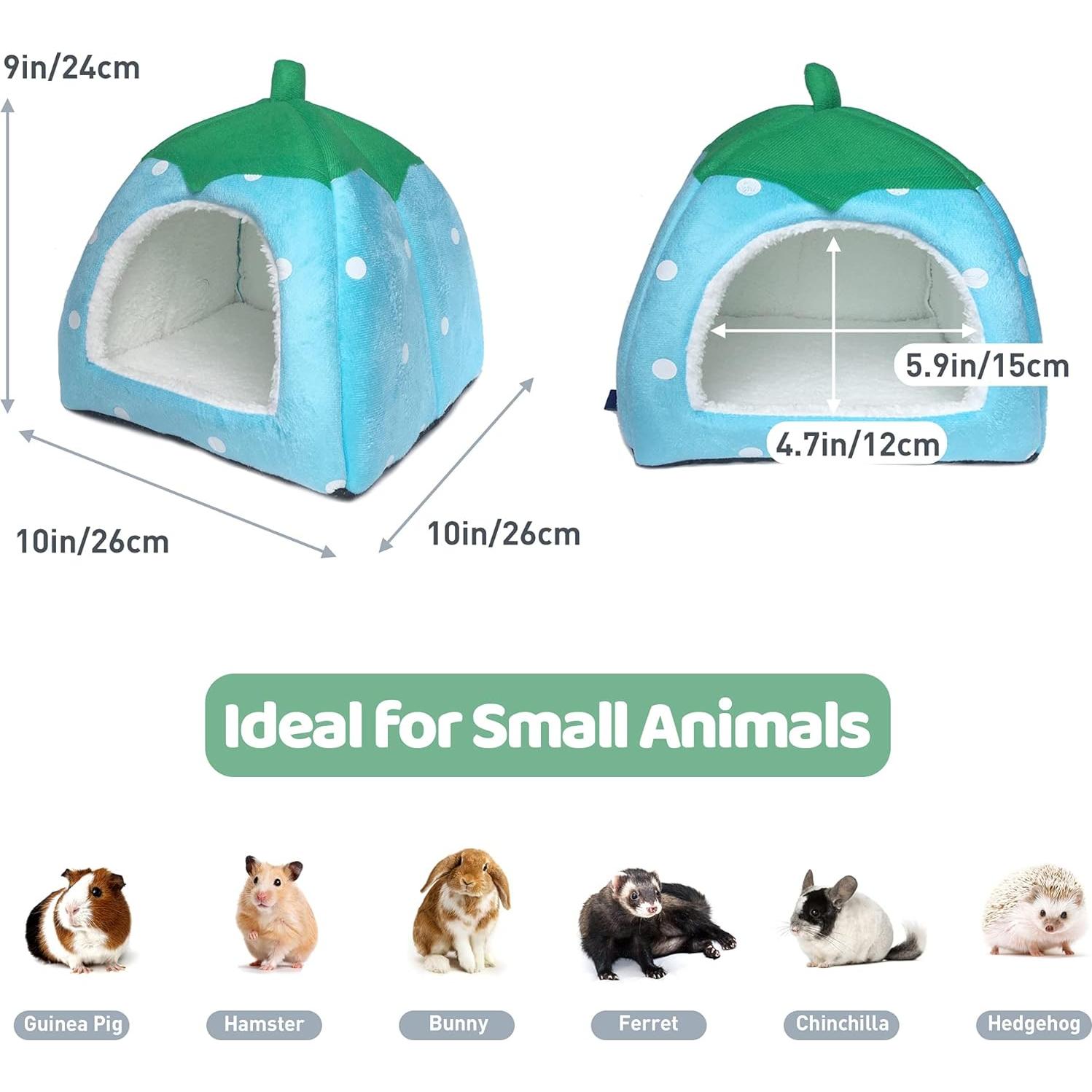 Cama Escondite para Mascotas Tierecare 26x26x24 cm Azul