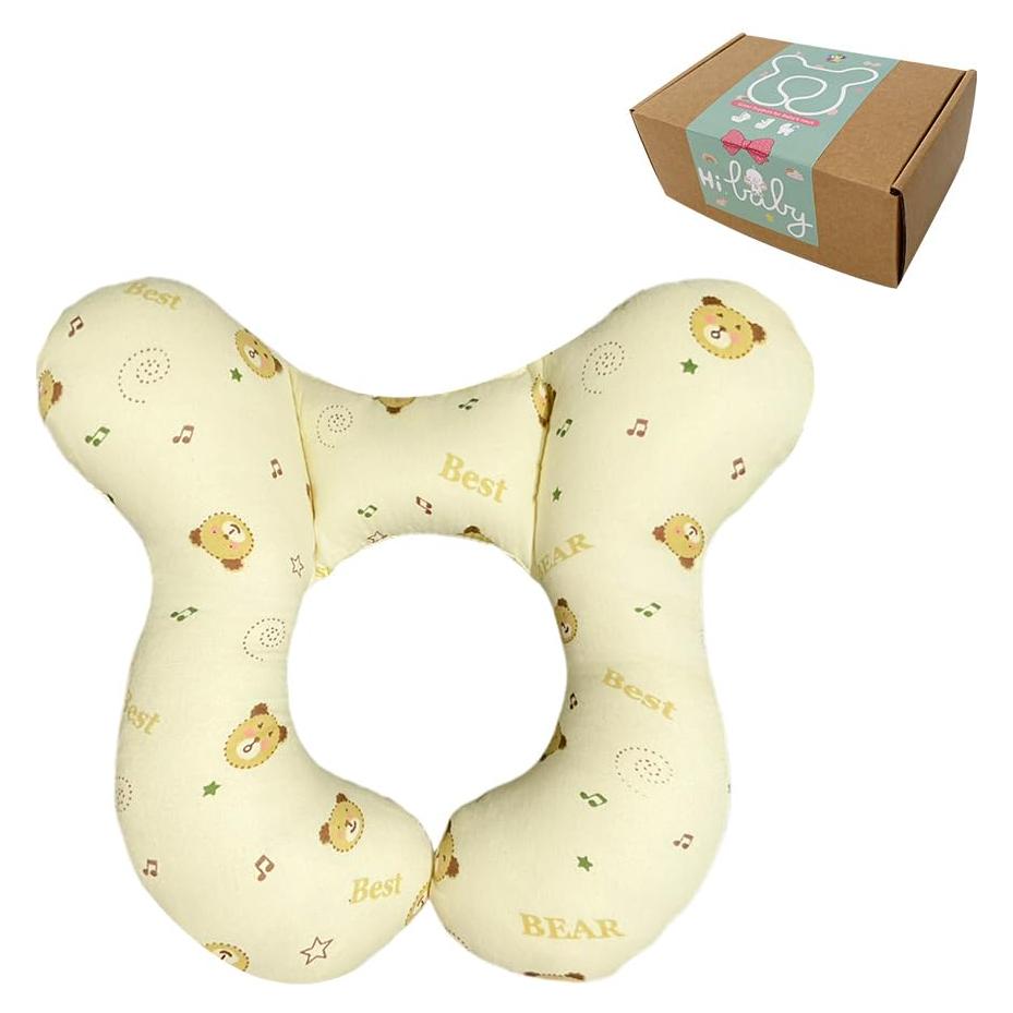 Almohada de Reposacabezas para Bebé Wedfull Oso 25x25cm