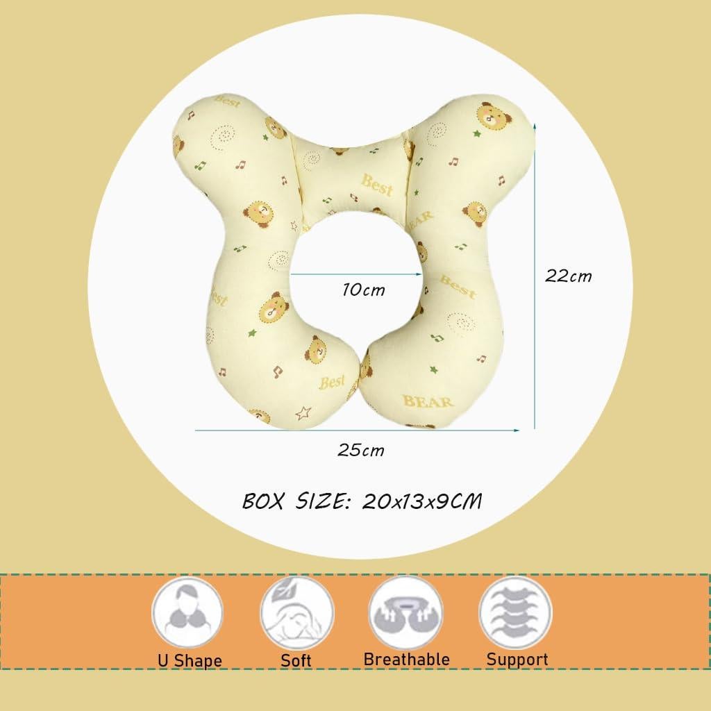 Almohada de Reposacabezas para Bebé Wedfull Oso 25x25cm