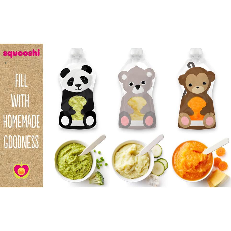Bolsas Reutilizables Squooshi para Comida de Bebé 3.4oz - Paquete de 6
